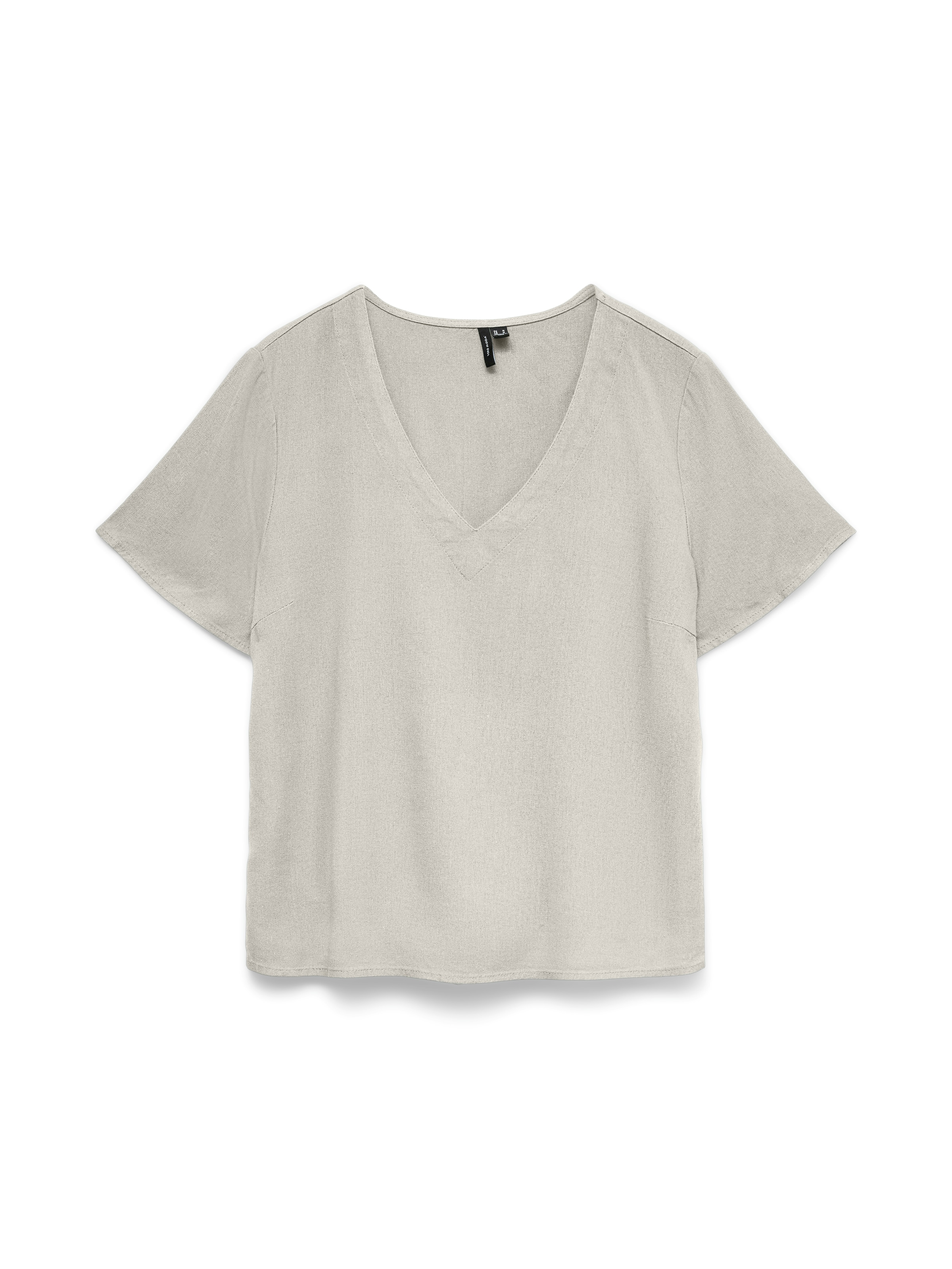 Vero Moda Chemisier »VMMYMILO S/S V-NECK TOP WVN GA« mit klassischem Schnitt