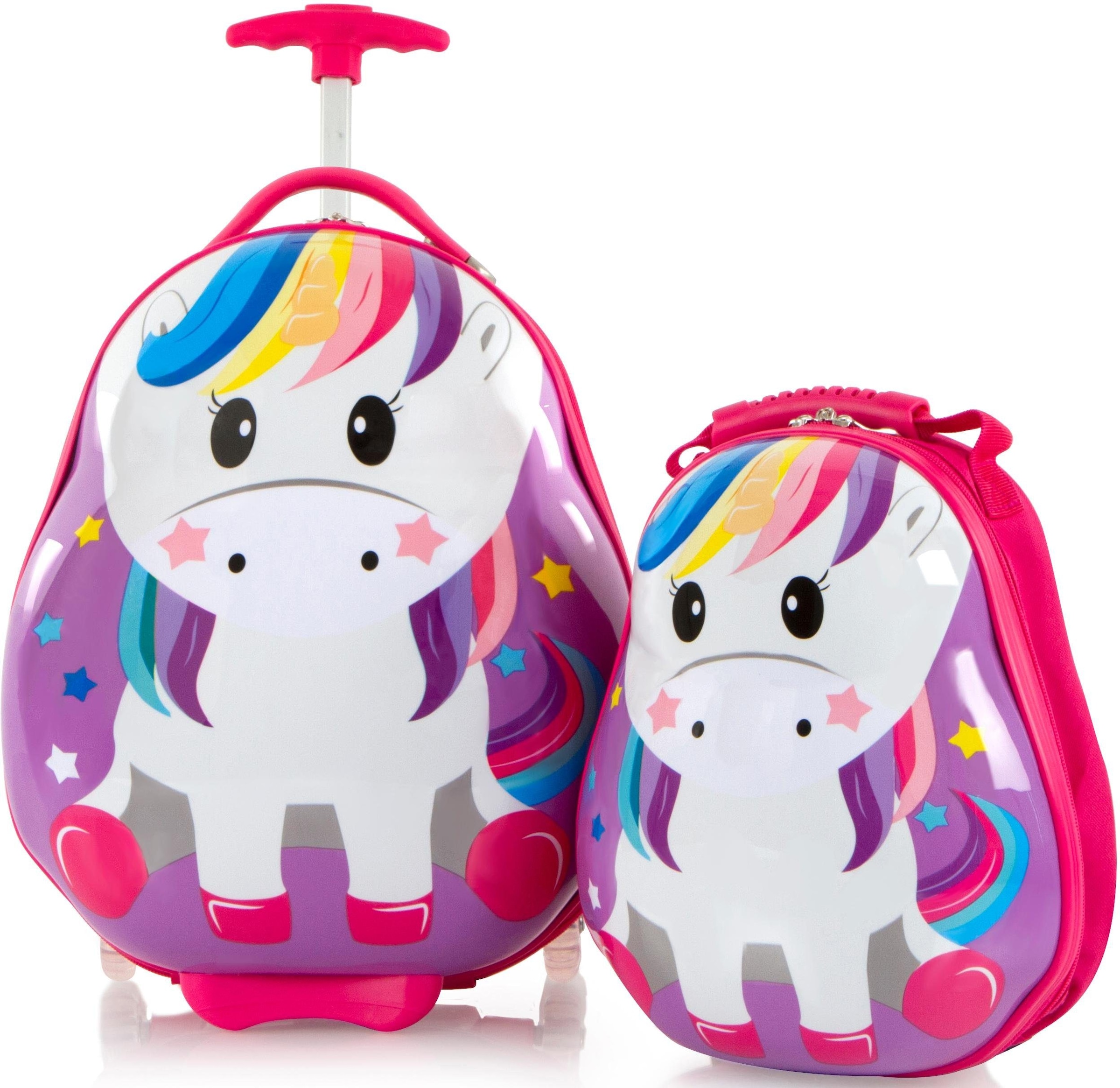 Image of Heys Kinderkoffer "Travel Tots, 46 cm, Einhorn" Set, 2 Stk. tlg. 14 l 2 Rollen Heys Kindertrolley Kinder Reisegepäck