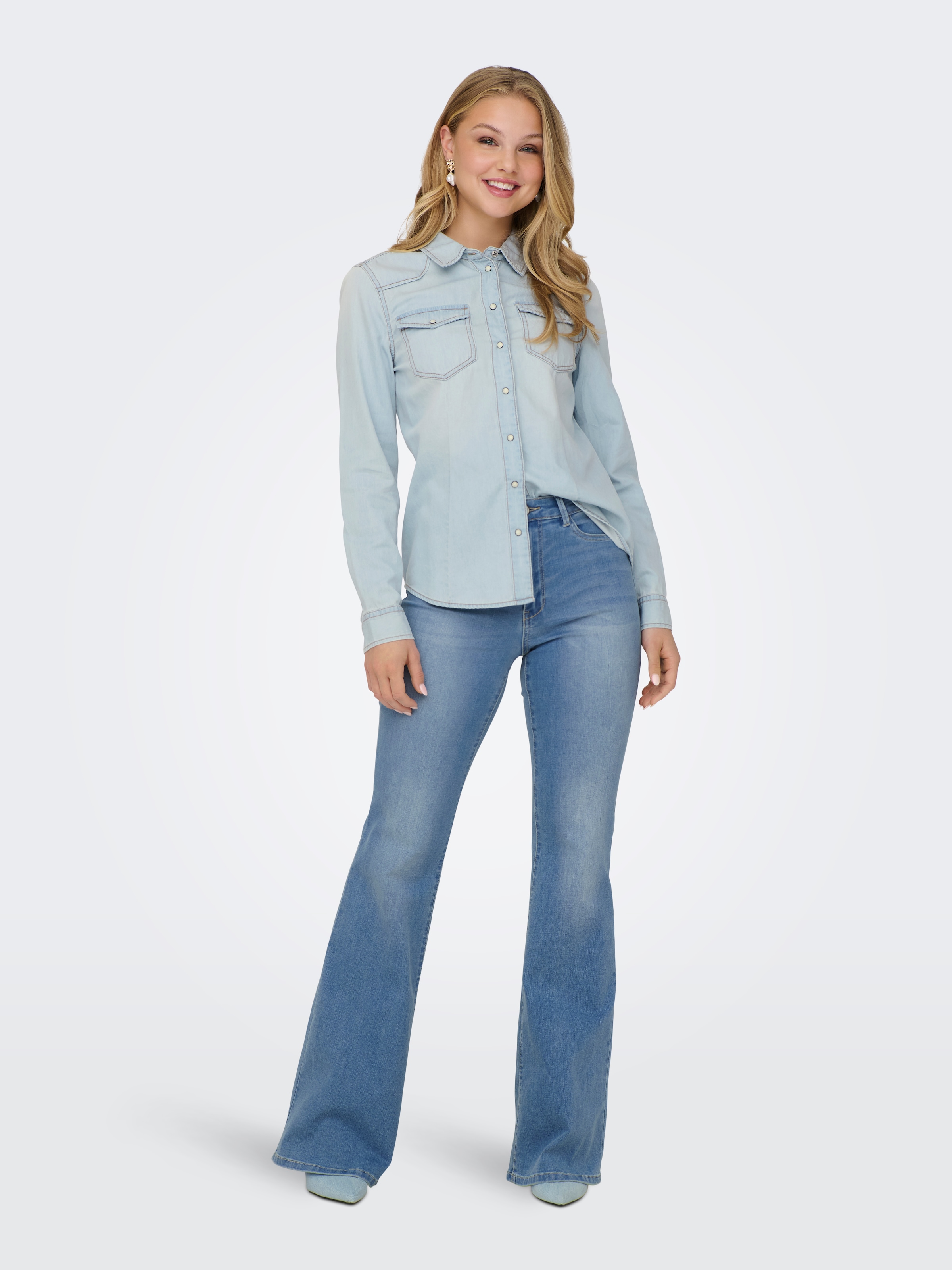 ONLY Blouse en jean »ONLALEXA L/S DNM SHIRT FS NOOS«