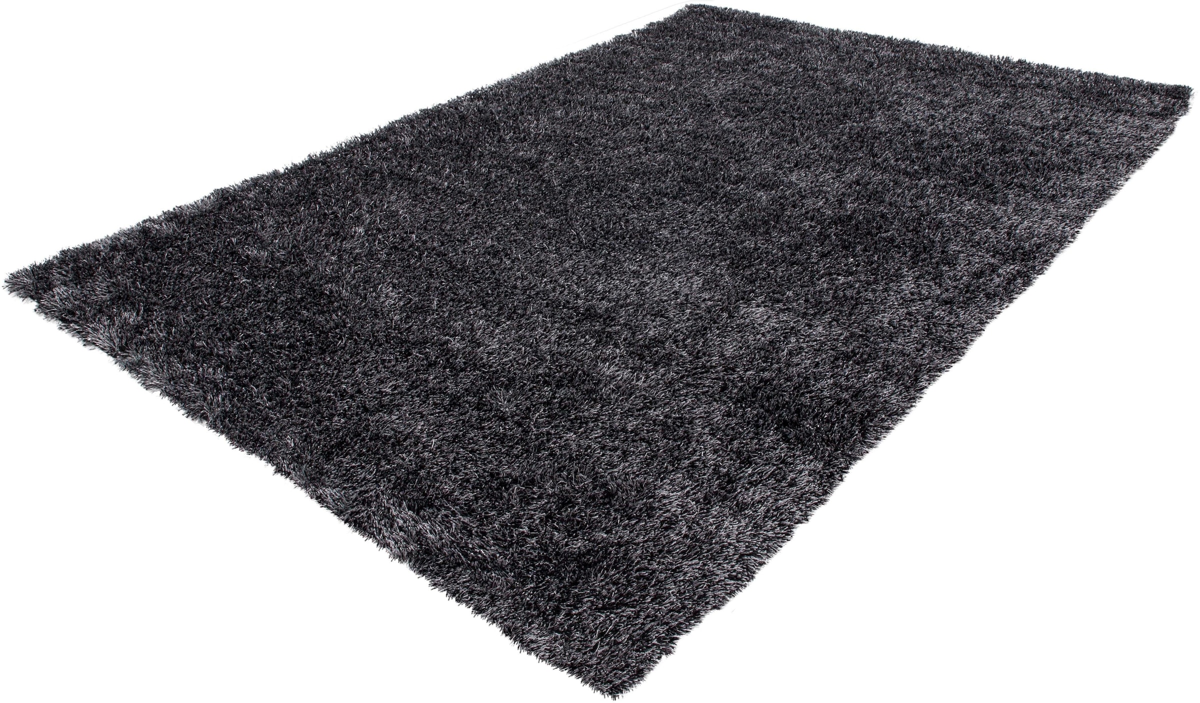 Bruno Banani Hochflor-Teppich »Alga«, rechteckig, 40 mm Höhe, Uni, Shaggy, Langflor, besonders weich und kuschelig, Wohnzimmer