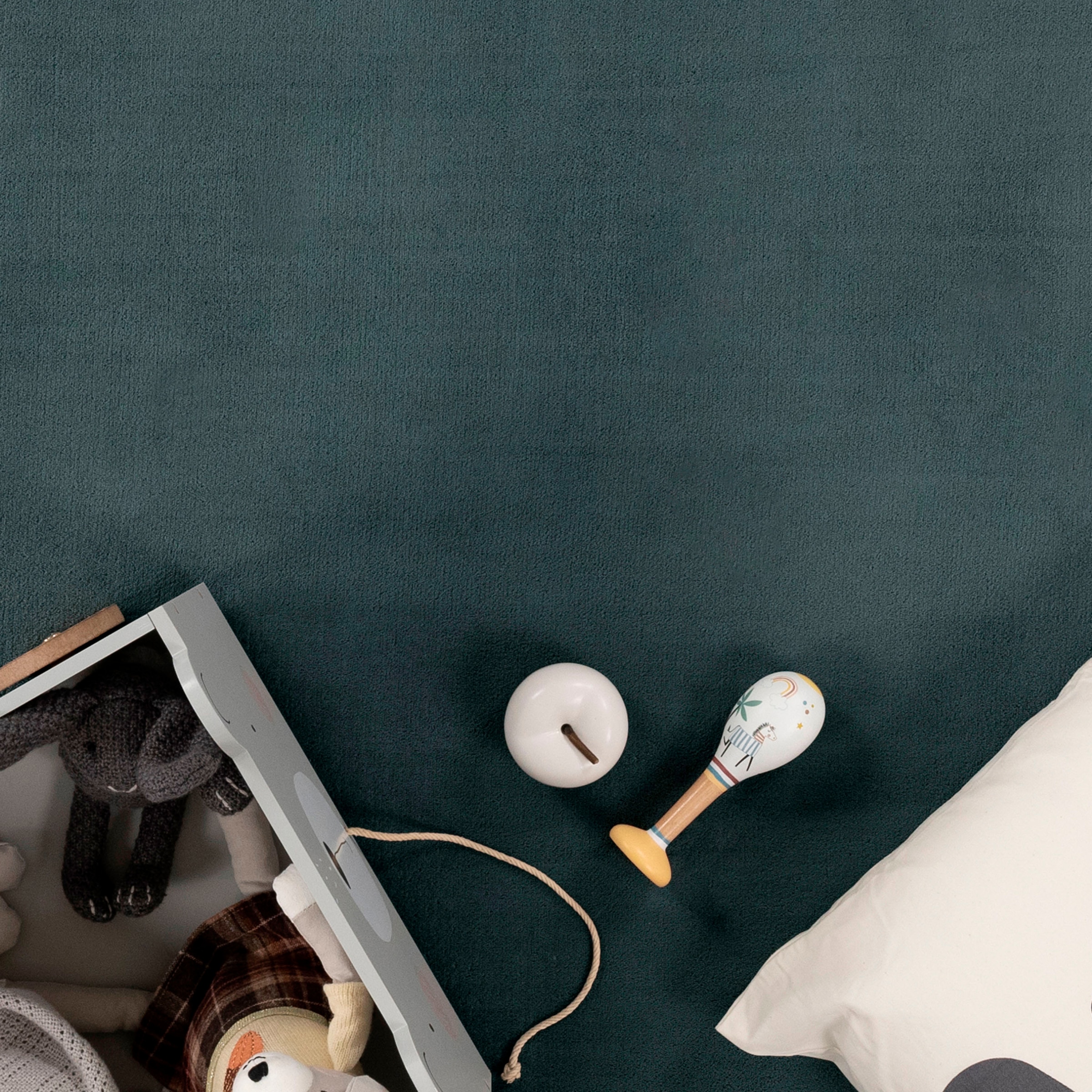 Paco Home Teppich »Tatami 475«, rechteckig, 24 mm Höhe, Kurzflor, Uni-Farben, mit Memory Foam, waschbar