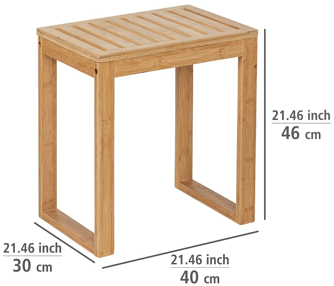 WENKO Hocker »Bambusa«, BxTxH: 40x46x30 cm