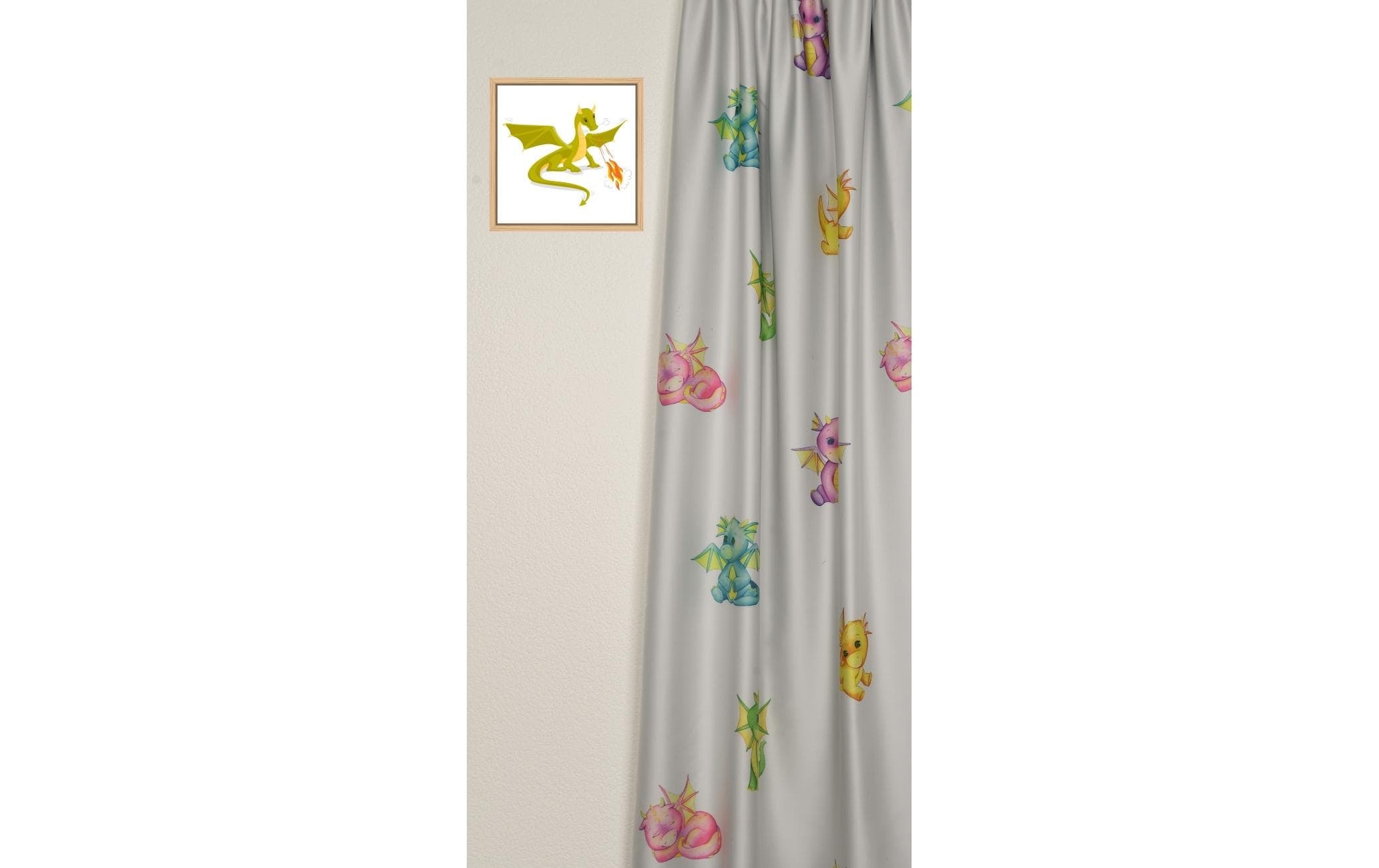 Kindervorhang.ch Vorhang »Baby Dragon 140 cm x 260 cm«, (1 St.)