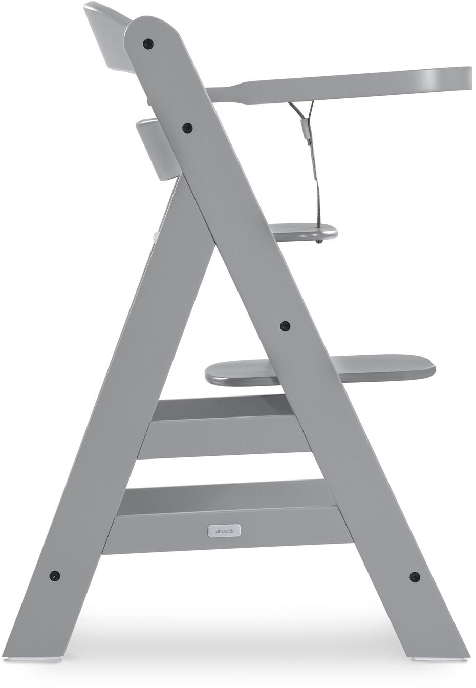 Hauck Plateau de chaise haute »Alpha Wooden Tray Essbrett, grey« für Hochstühle Alpha+ und Alpha+ Select