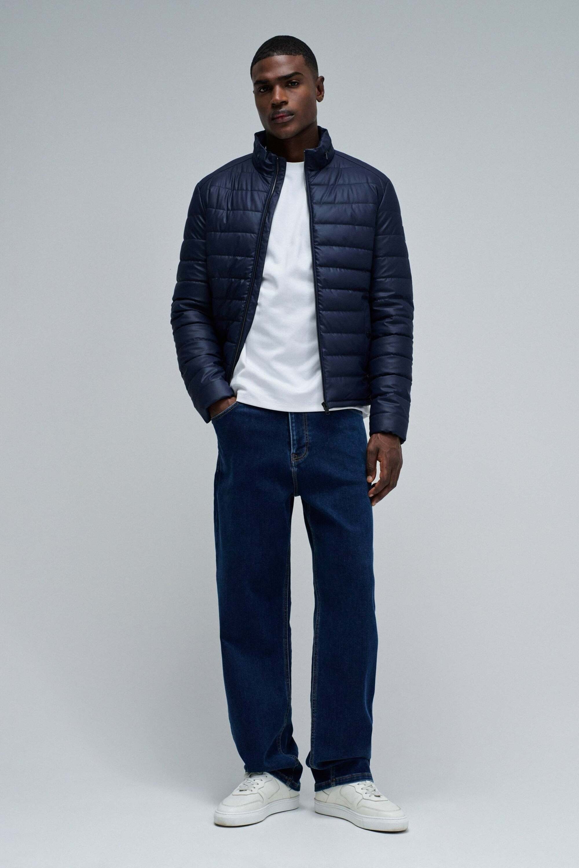 Salsa Steppjacke »Salsa Jeans Steppjacke Light Padded PU Leather Jacket«