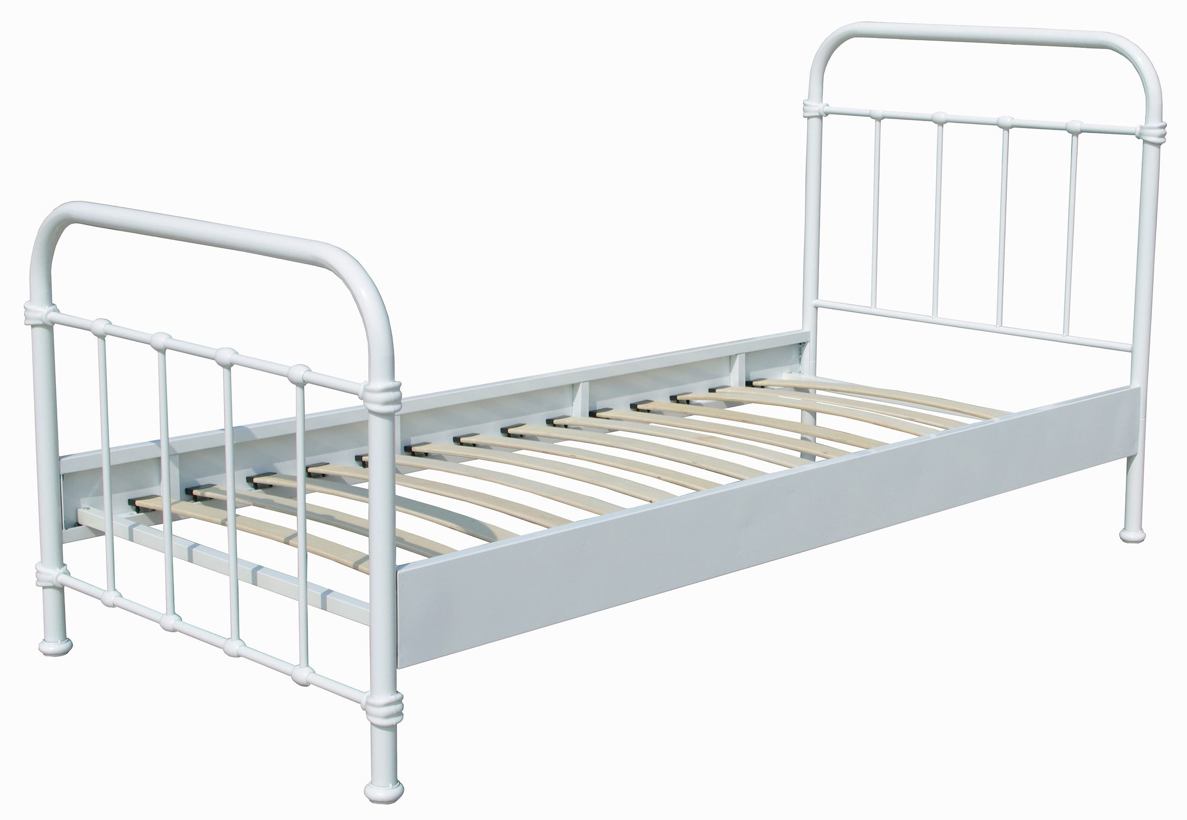 Vipack Kinderbett, (Made in Europe), Metallbett, Jugendbett, Einzelbett mit Lattenrost