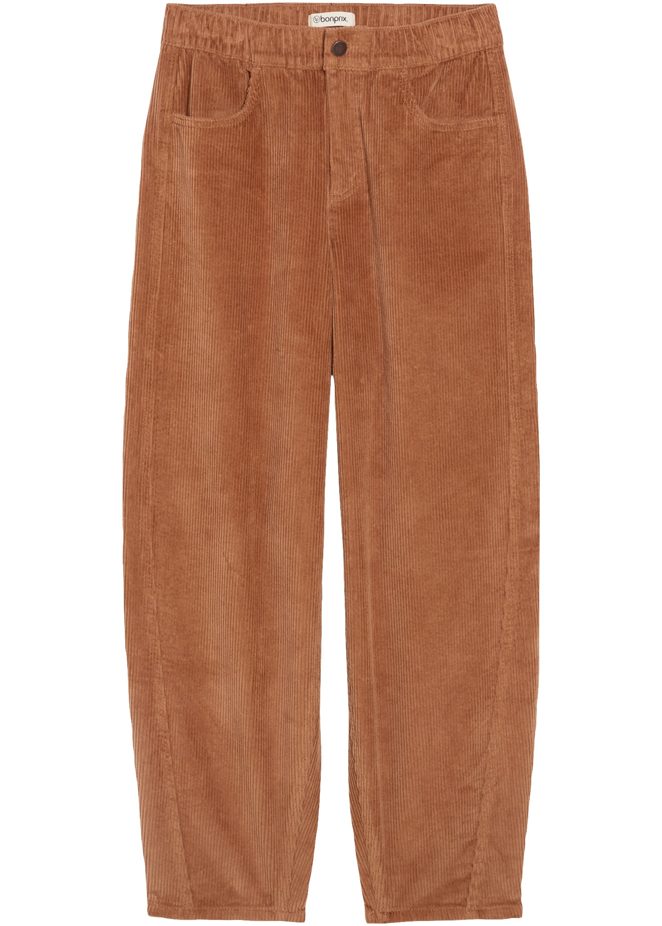 bonprix Cordhose  in 7/8-Länge, mit elastischem Bund, Loose Fit