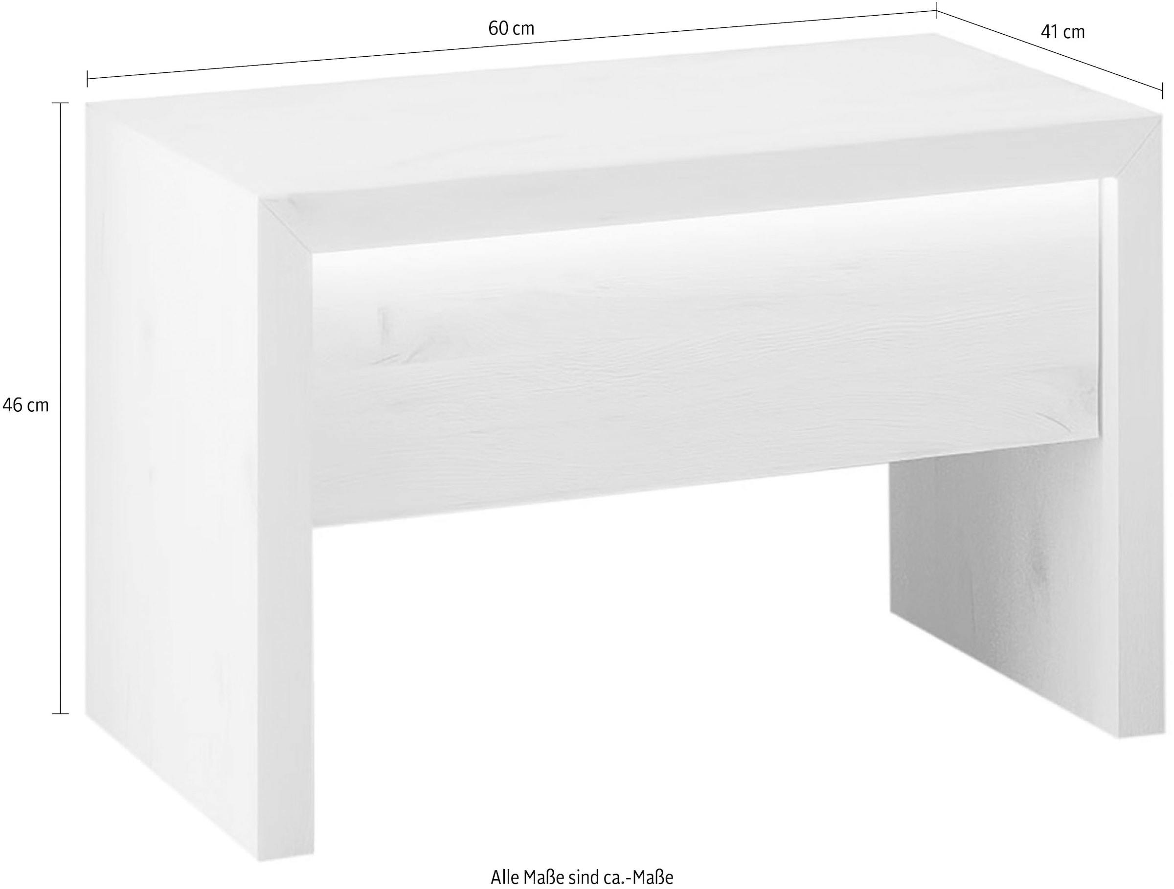 Home affaire Nachtkonsole »Moivre« inkl. LED-Beleuchtung