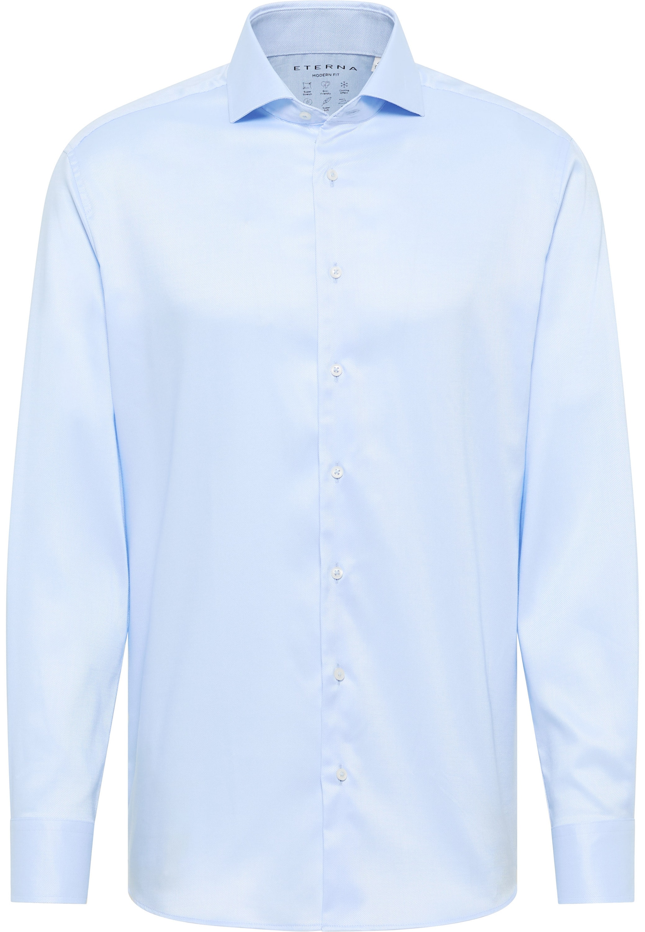 Eterna Langarmhemd »MODERN FIT«, EASY IRON (bügelleicht)