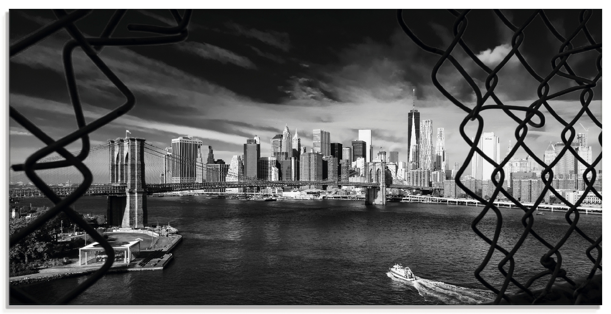 Image of Artland Glasbild »Brooklyn Bridge New York I«, Amerika, (1 St.) bei Ackermann Versand Schweiz