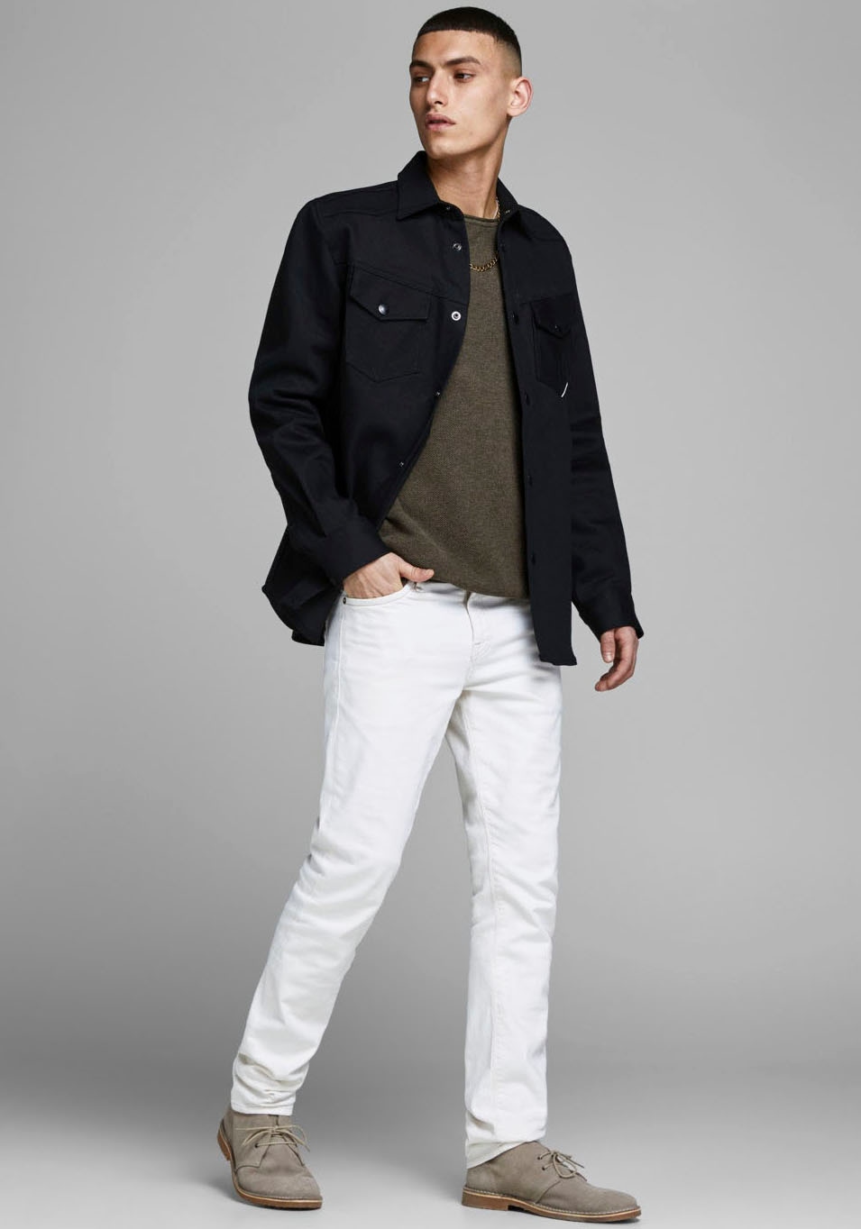 Jack & Jones Rundhalspullover »HILL KNIT«