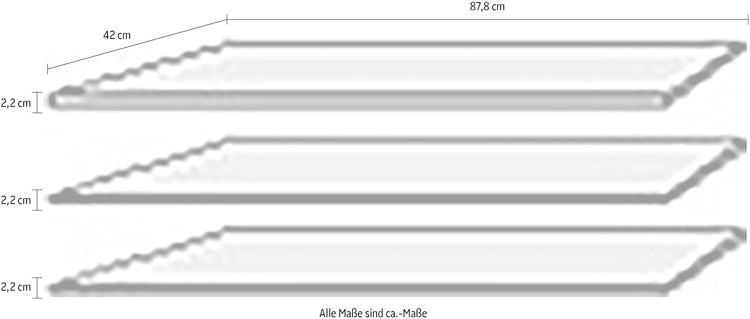Image of FORTE Einlegeboden Einlegeböden 2,2 cm Stärke, optional bestellbar, 3er Set