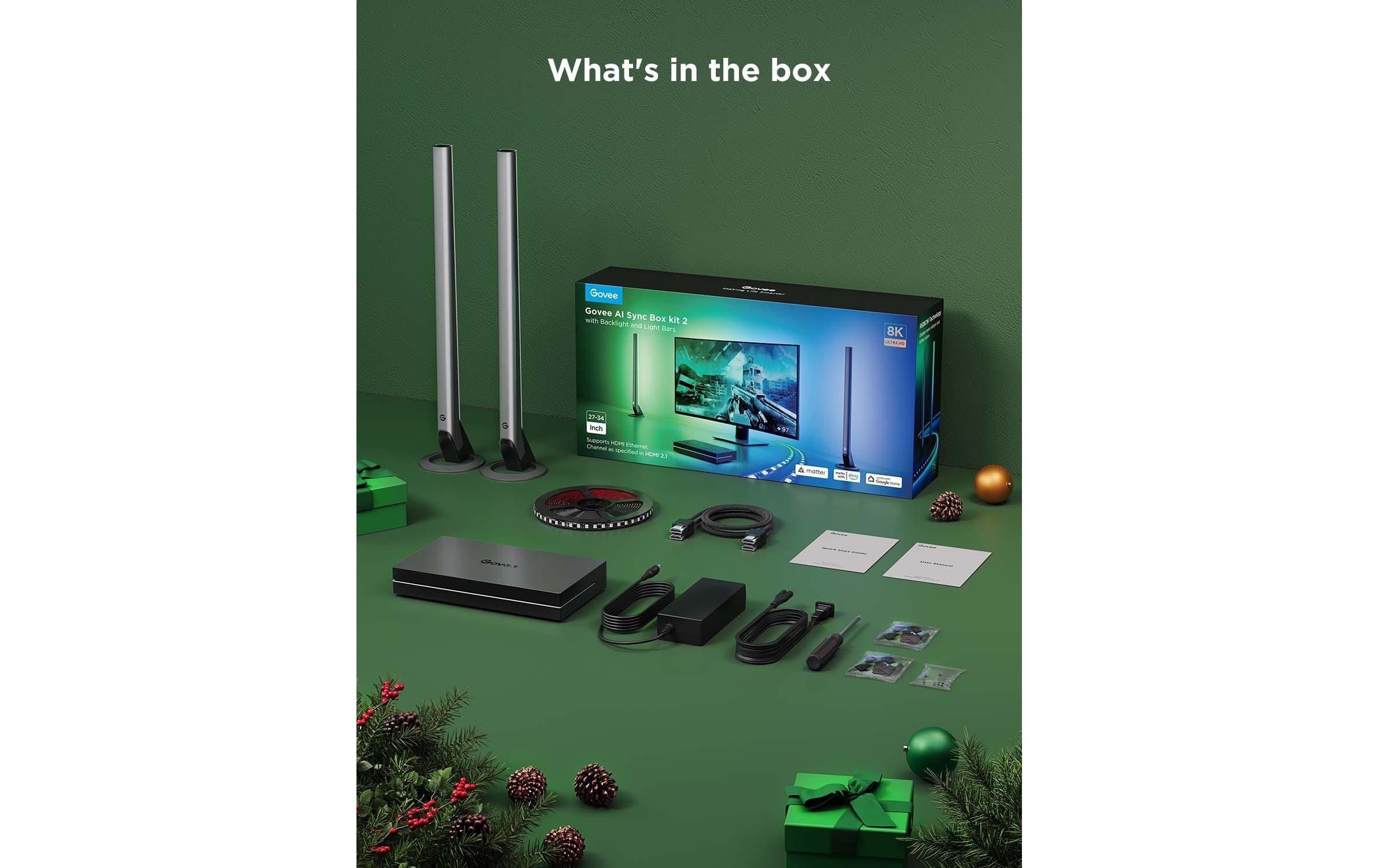 Govee Lampe LED intelligente »HDMI AI Sync Box Kit 27-34« 1 cuis