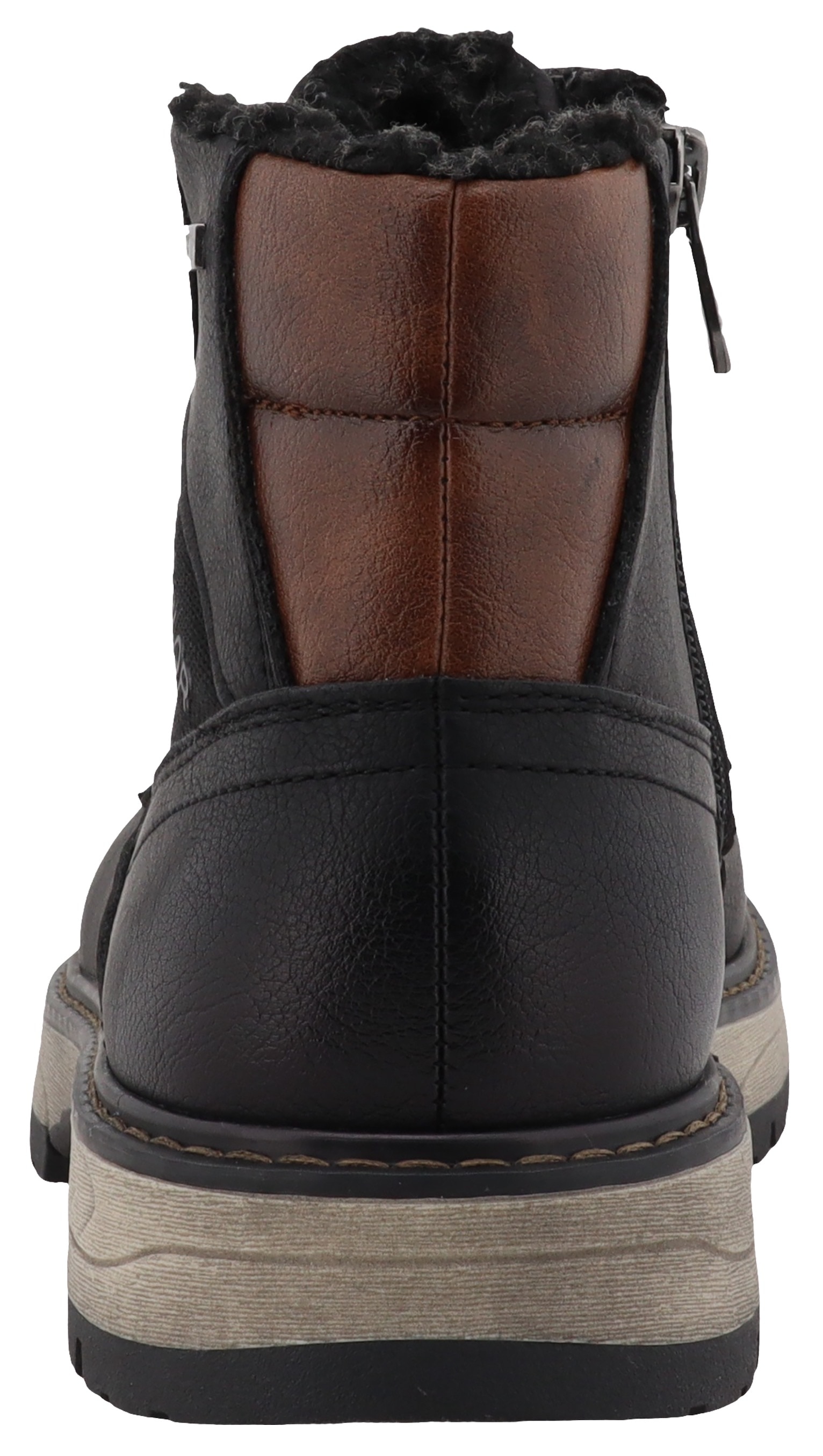 TOM TAILOR Winterboots,Blockabsatz,Schnürboots,Outdoorschuh, Reissverschluss, Weite G (=weit)