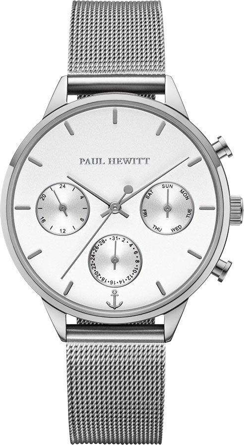 Image of PAUL HEWITT Multifunktionsuhr »Everpulse White Sand Silberfarben Mesh, PH002814« bei Ackermann Versand Schweiz