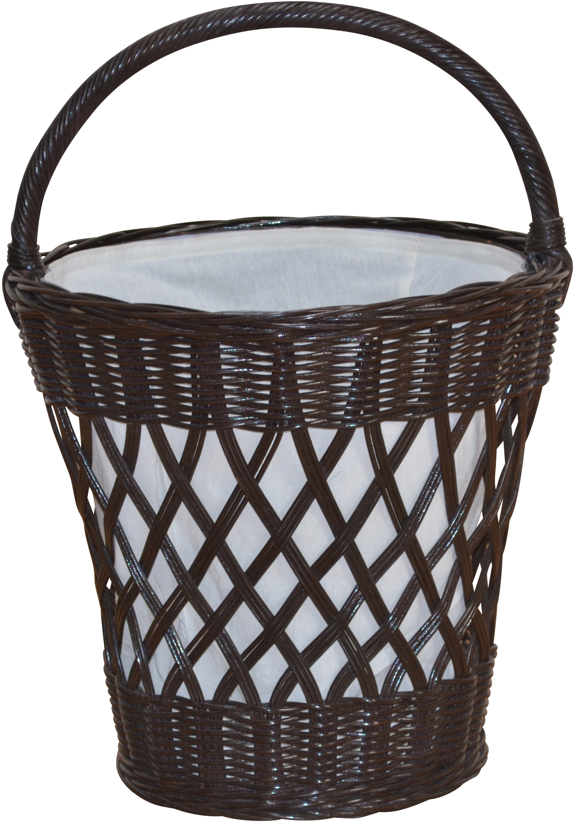 Image of HOFMANN LIVING AND MORE Wäschekorb aus Rattan mit praktischem Tragegriff