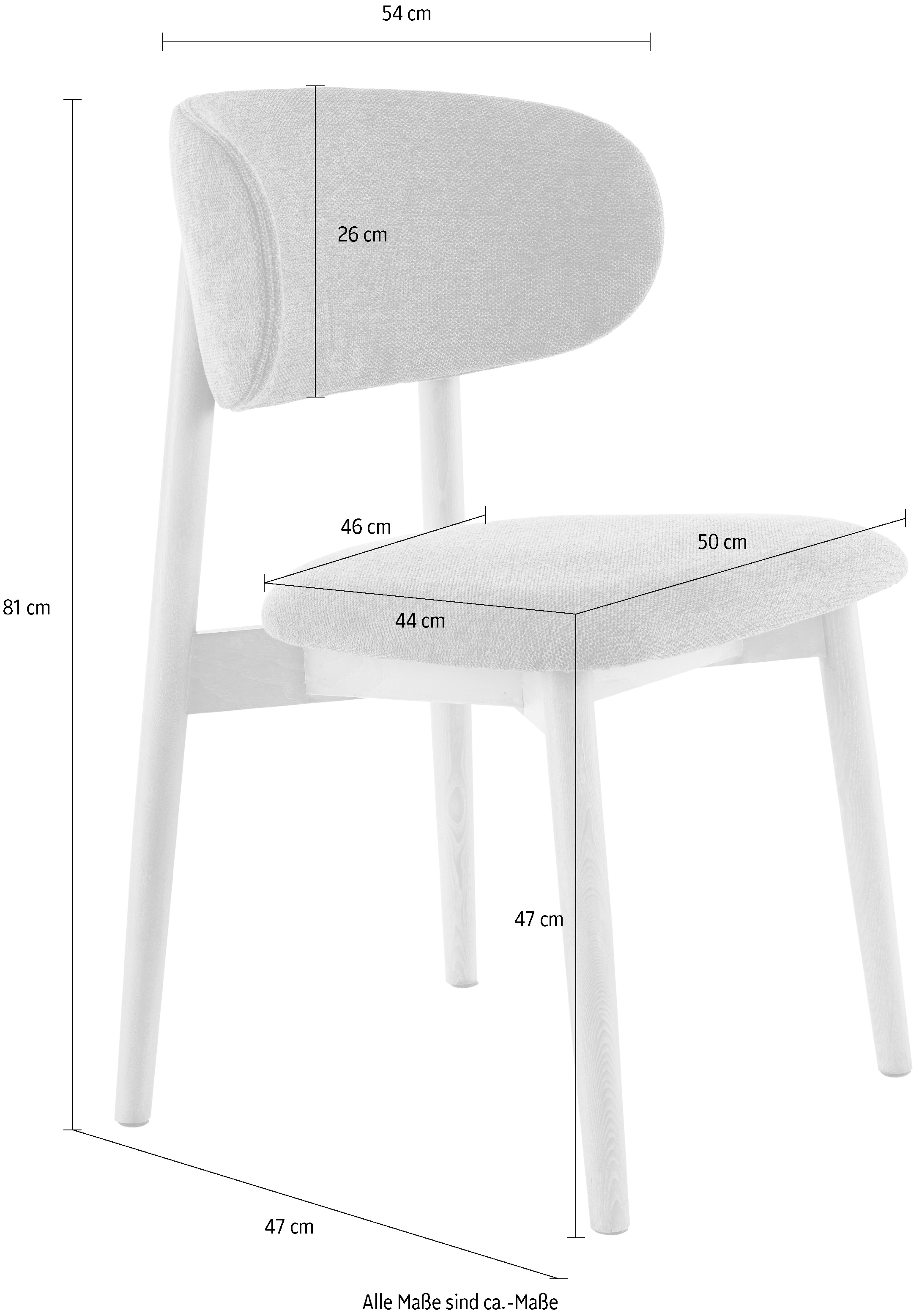 homsy by Ana Johnson Chaise à 4 pieds »Elmys« (Ensemble) 2 cuis
