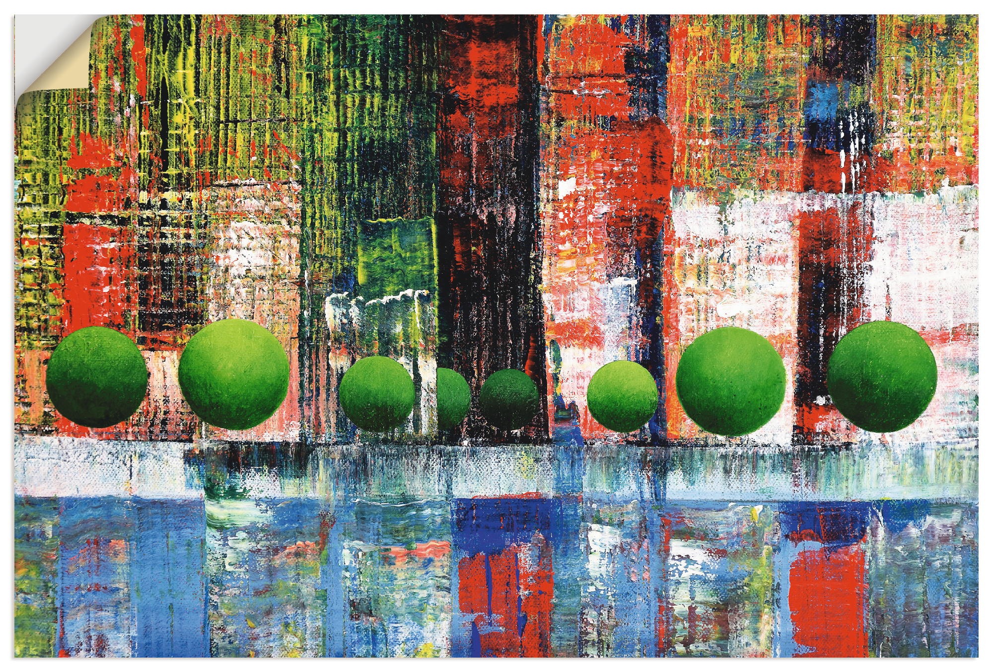 Image of Artland Wandbild »Skyline Vancouver Downtown abstrakt«, Kanada, (1 St.), in vielen Grössen & Produktarten - Alubild / Outdoorbild für den Aussenbereich, Leinwandbild, Poster, Wandaufkleber / Wandtattoo auch für Badezimmer geeignet bei Ackermann Versand Sc