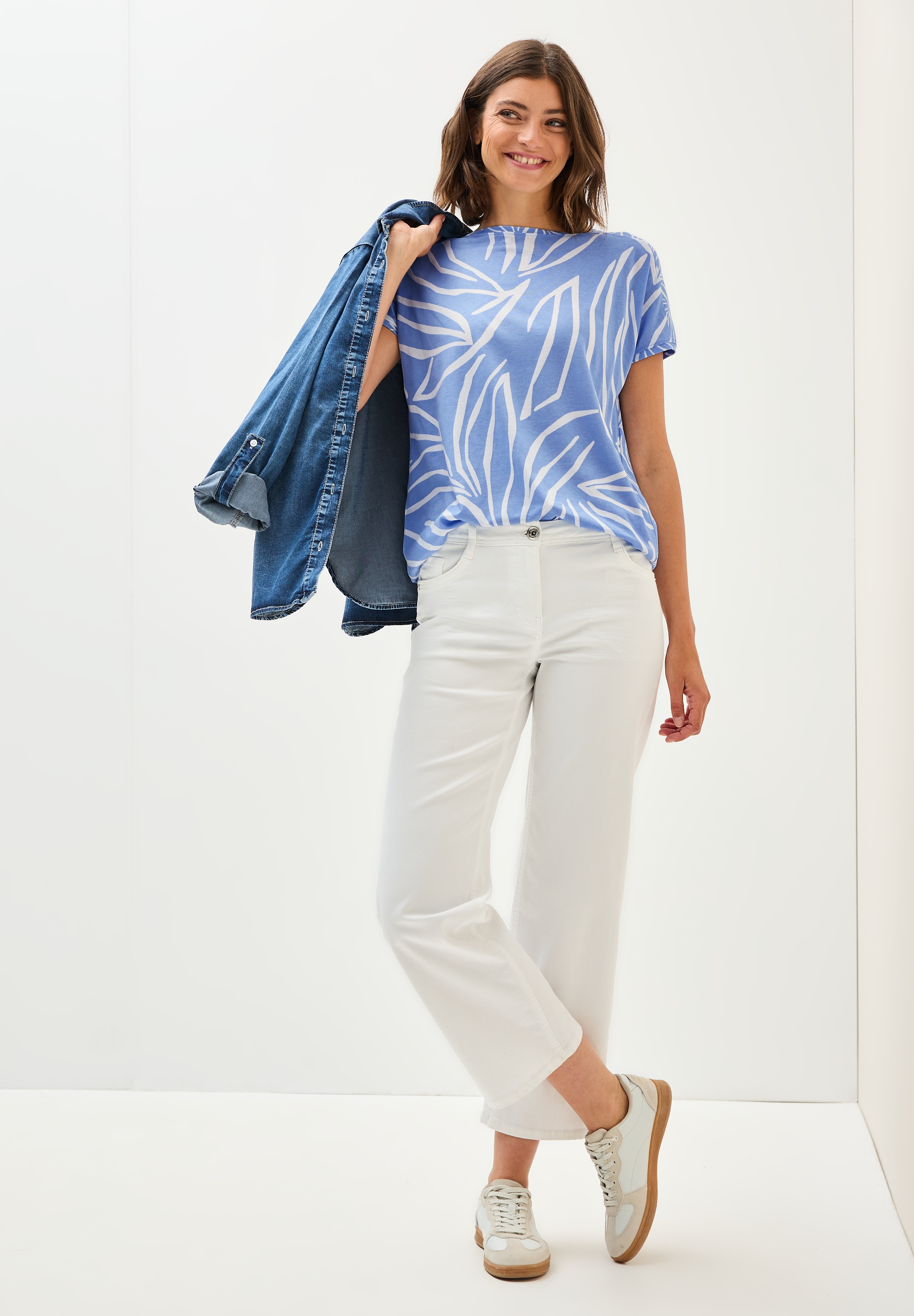 Cecil T-Shirt, mit All-Over Print