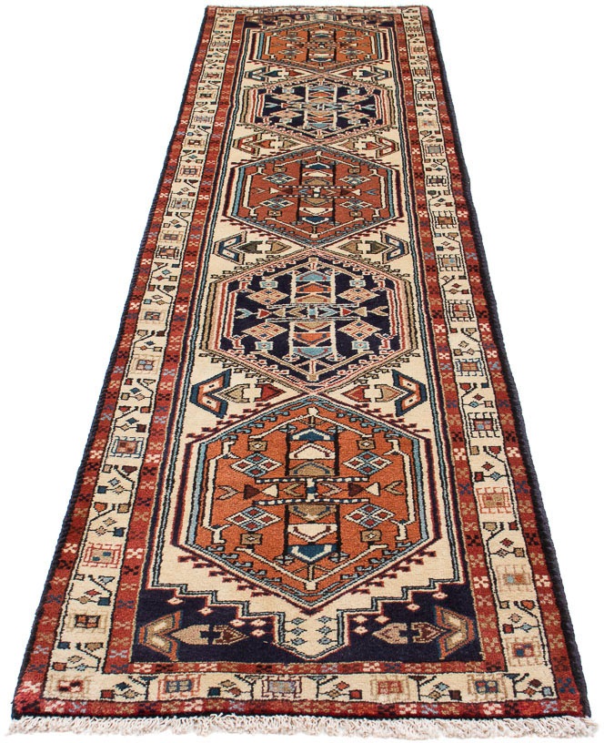Image of morgenland Orientteppich »Perser - Nomadic - 297 x 71 cm - beige«, rechteckig, 10 mm Höhe, Wohnzimmer, Handgeknüpft, Einzelstück mit Zertifikat bei Ackermann Versand Schweiz