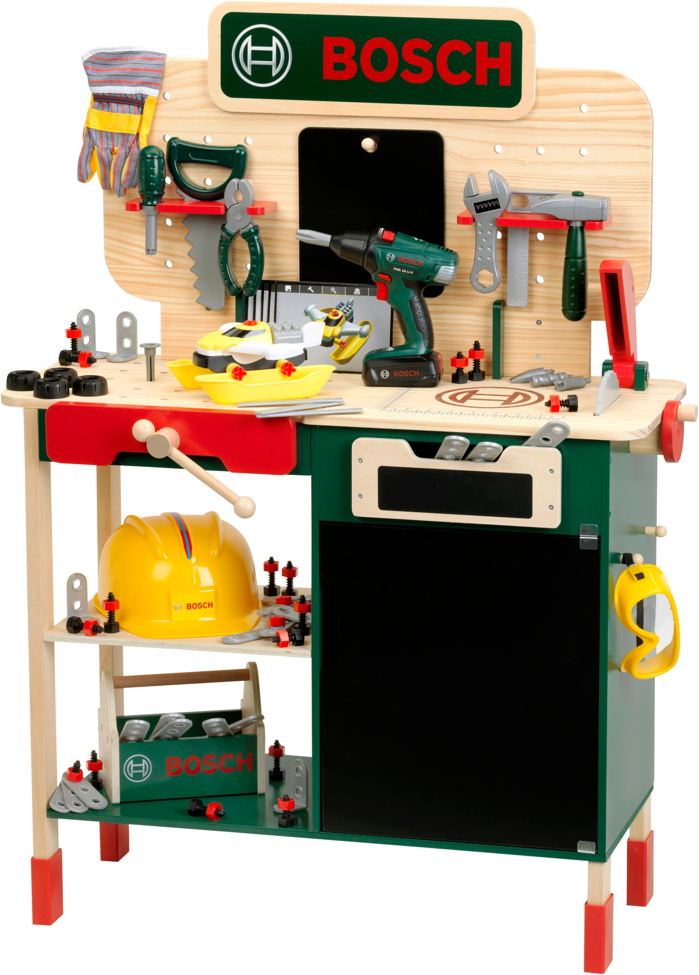 Image of Klein Spielwerkbank "BOSCH Holzwerkbank" mit Sound