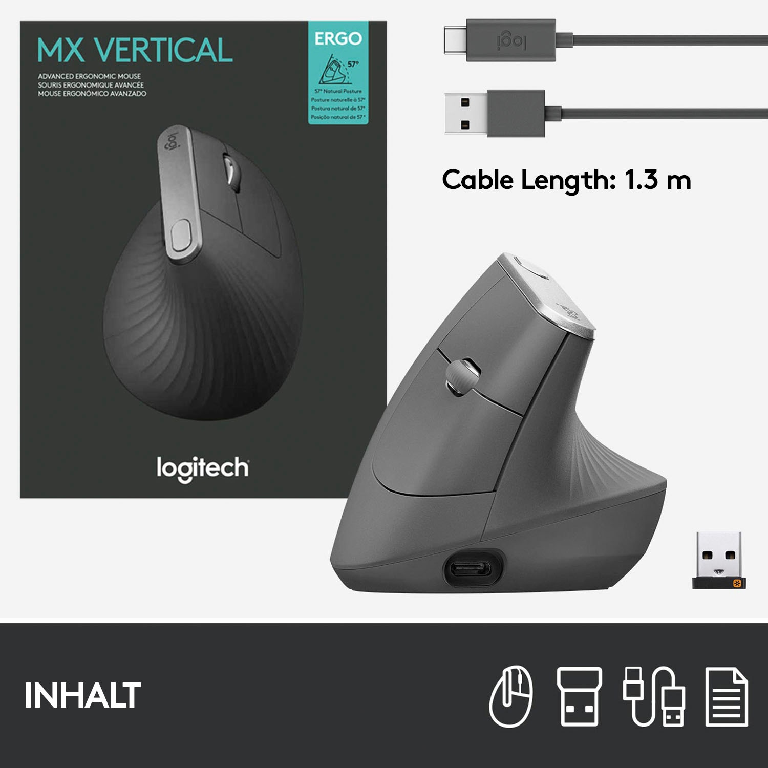 Logitech Souris ergonomique »MX Vertical«