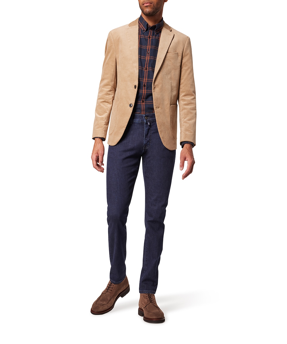 Pierre Cardin Karohemd, mit Button-down-Kragen, Modern Fit