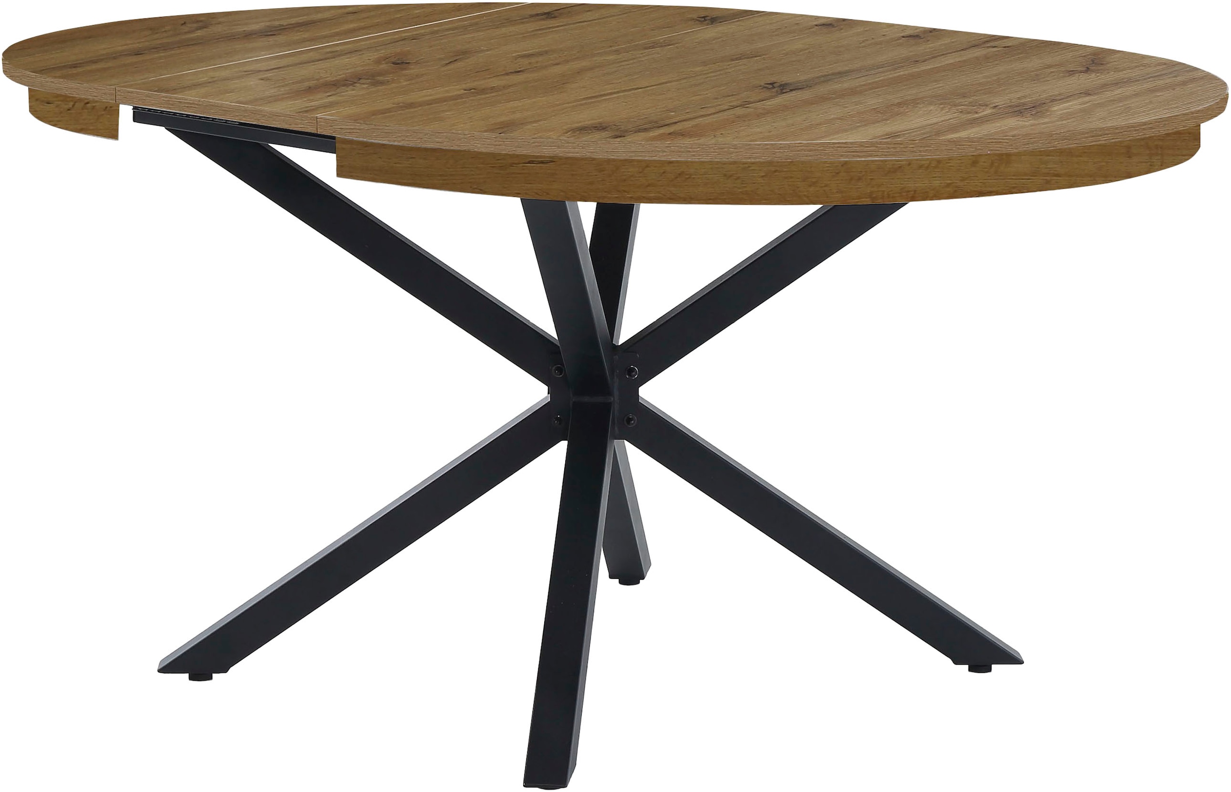 Jockenhöfer Gruppe Table de salle à manger »Olbia« rond, extensible (120-160cm), gain de place, structure métallique