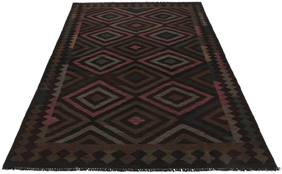 Image of morgenland Wollteppich »Abstrakt Nero 240 x 166 cm«, rechteckig, 0,5 mm Höhe, Kurzflor bei Ackermann Versand Schweiz