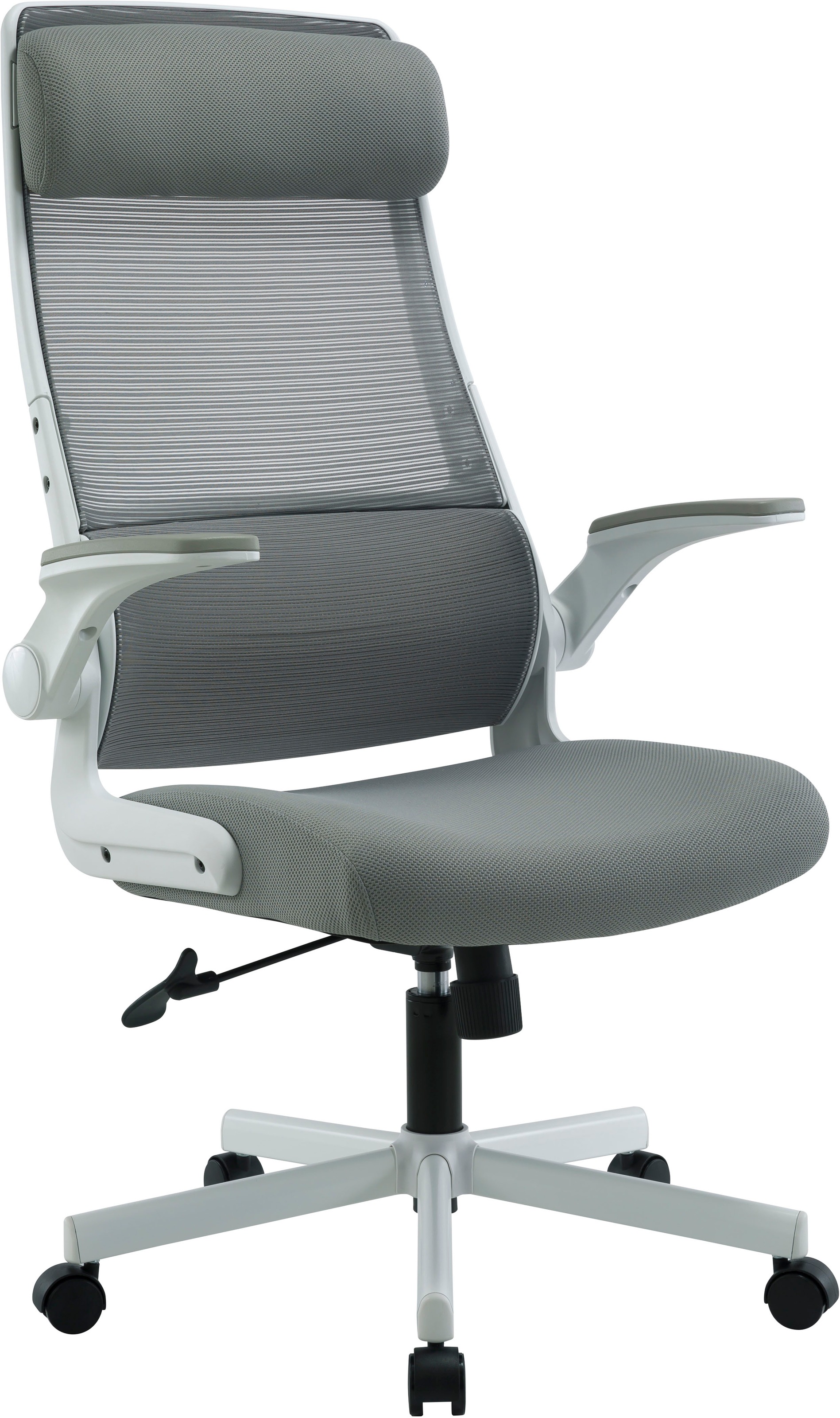 PLACES OF STYLE Bürostuhl »Menton, ergonomischer Schreibtischstuhl« () Netzstoff inkl. Kopfkissen, Lendenwirbelstütze, modernes Design