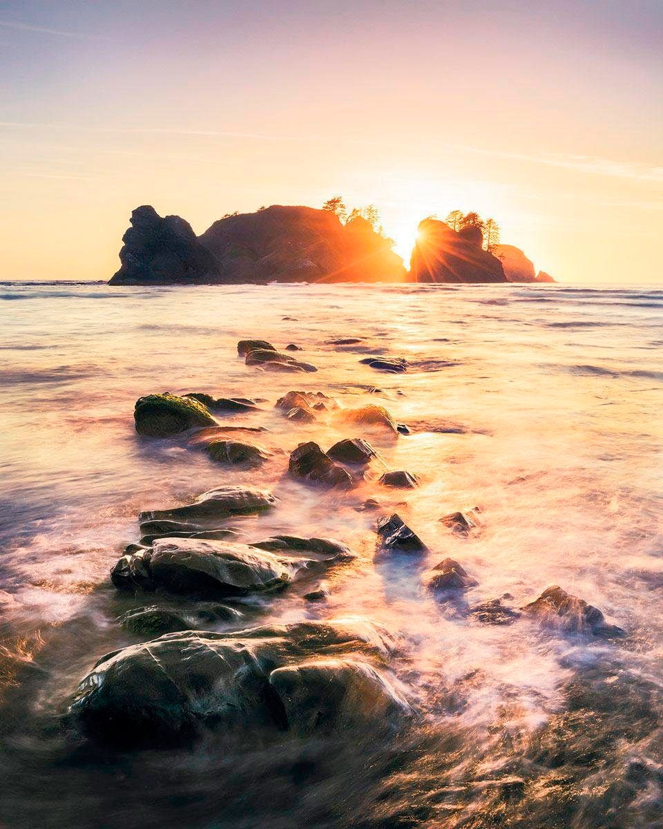 Image of Komar Vliestapete "Digitaldruck Vlies - Island Dreaming - Grösse 200 x 250 cm" bedruckt glatt Wohnzimmer, Schlafzimmer