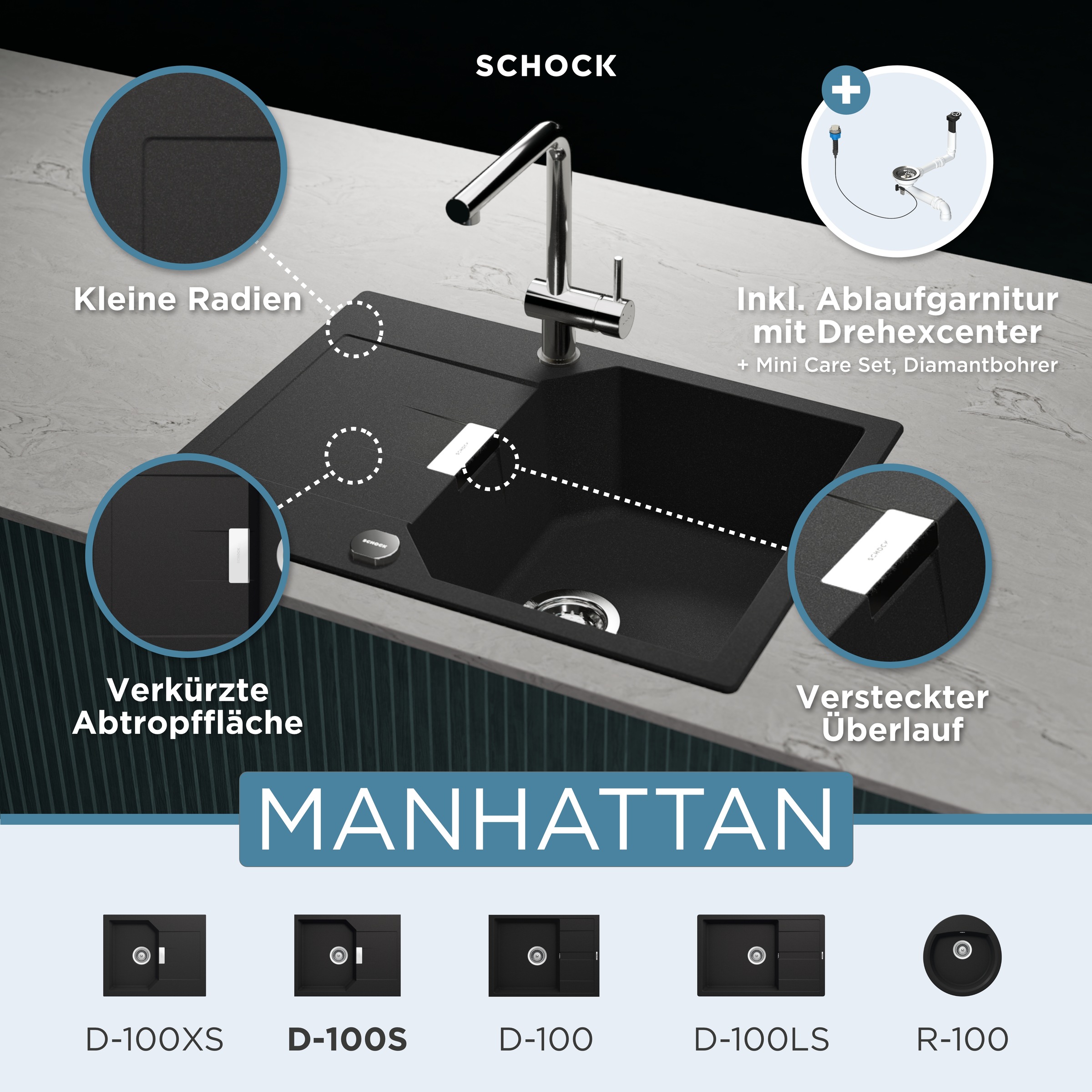 Schock Évier en granit »Lucca«