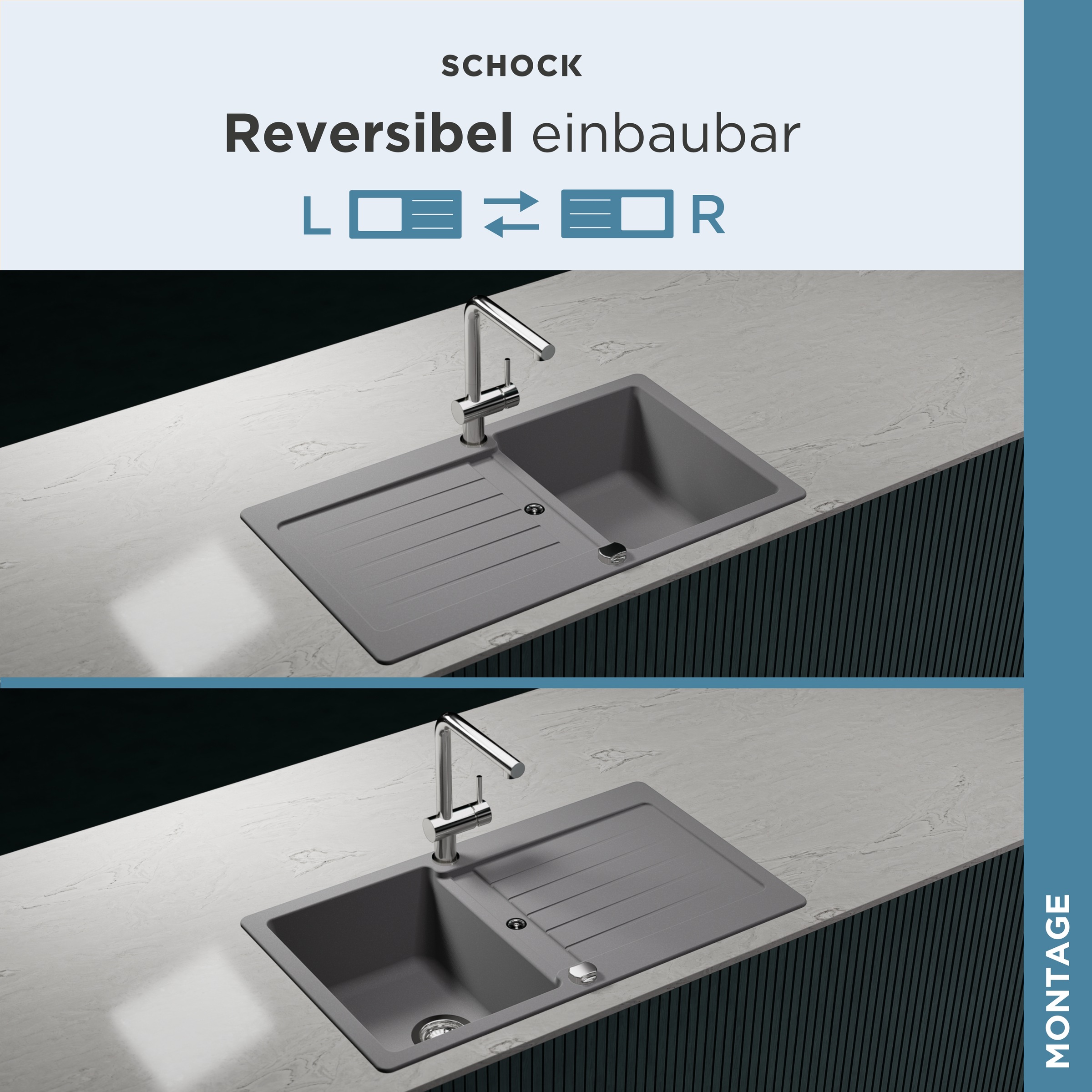 Schock Évier en granit »Typos D-100«