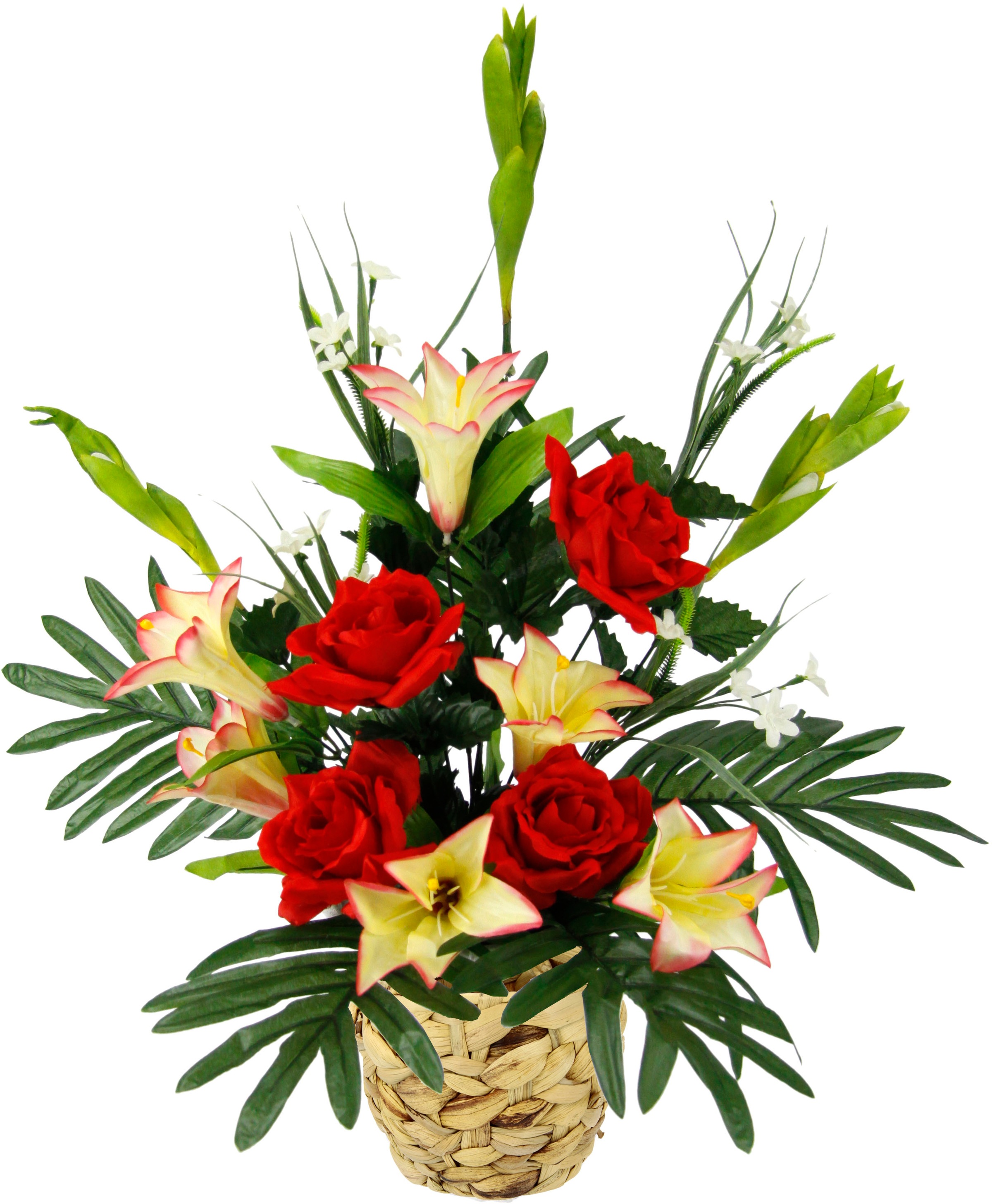 Image of I.GE.A. Kunstpflanze »ArrangementLilien/Rosen in Wasserh.«, (1 St.) bei Ackermann Versand Schweiz