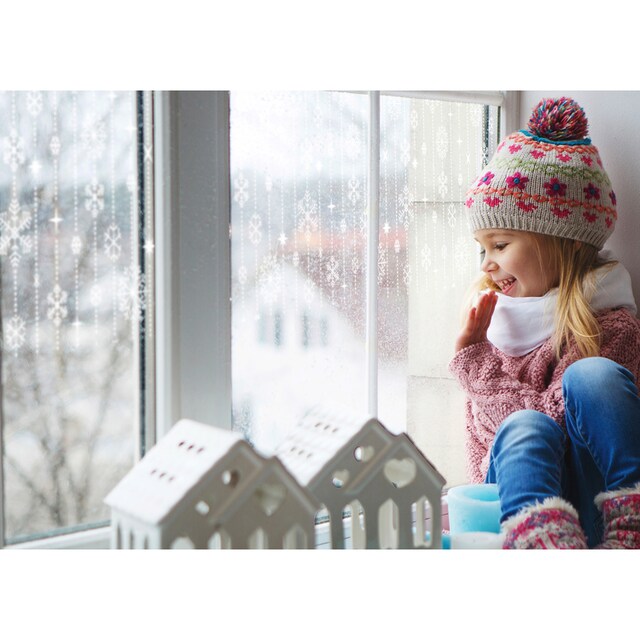 MySpotti Fensterfolie »Look Schneeflocken white«, halbtransparent,  glattstatisch haftend, 200 x 30 cm, statisch haftend kaufen