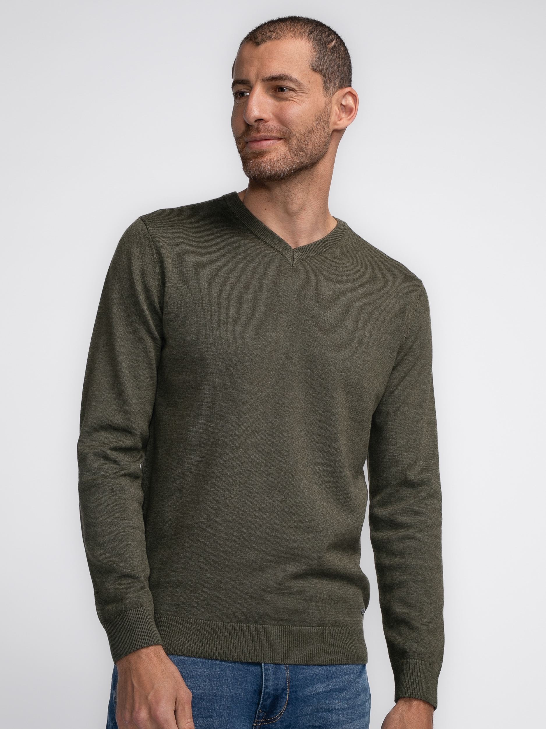 V-Ausschnitt-Pullover »Men Knitwear V-Neck Basic«