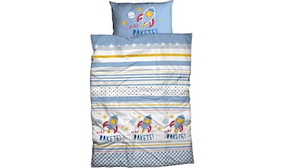 MESANA Kinderbettdecke + Kopfkissen »Bär, 2-tlg«, (Spar-Set), Decke mit  Kissen, 100x135cm, Kissen 40x60 cm bequem kaufen
