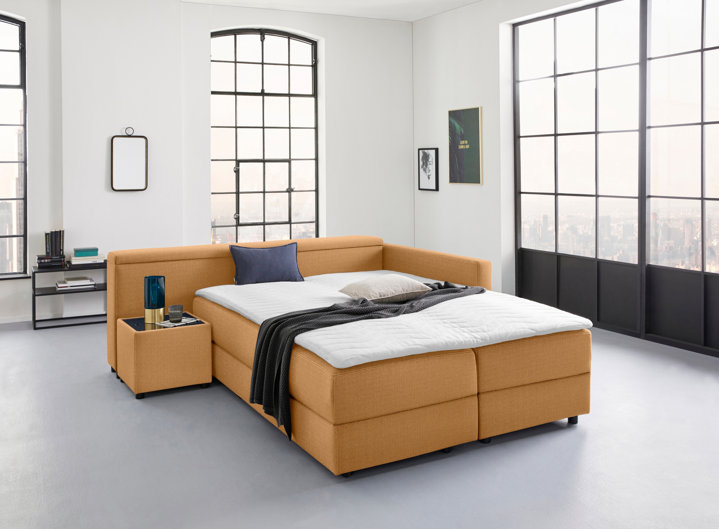 LOOKS by Wolfgang Joop Ecksofa »LooksIII L-Form«, durch Drehfunktion zum Bett wandelbar, inklusive Staufach