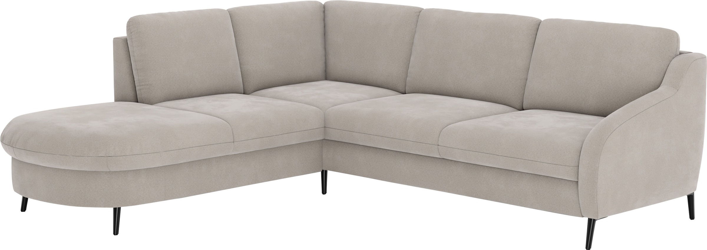 sit&more Ecksofa »Soul L-Form« wahlweise mit Bettfunktion und Bettkasten oder Schubkasten