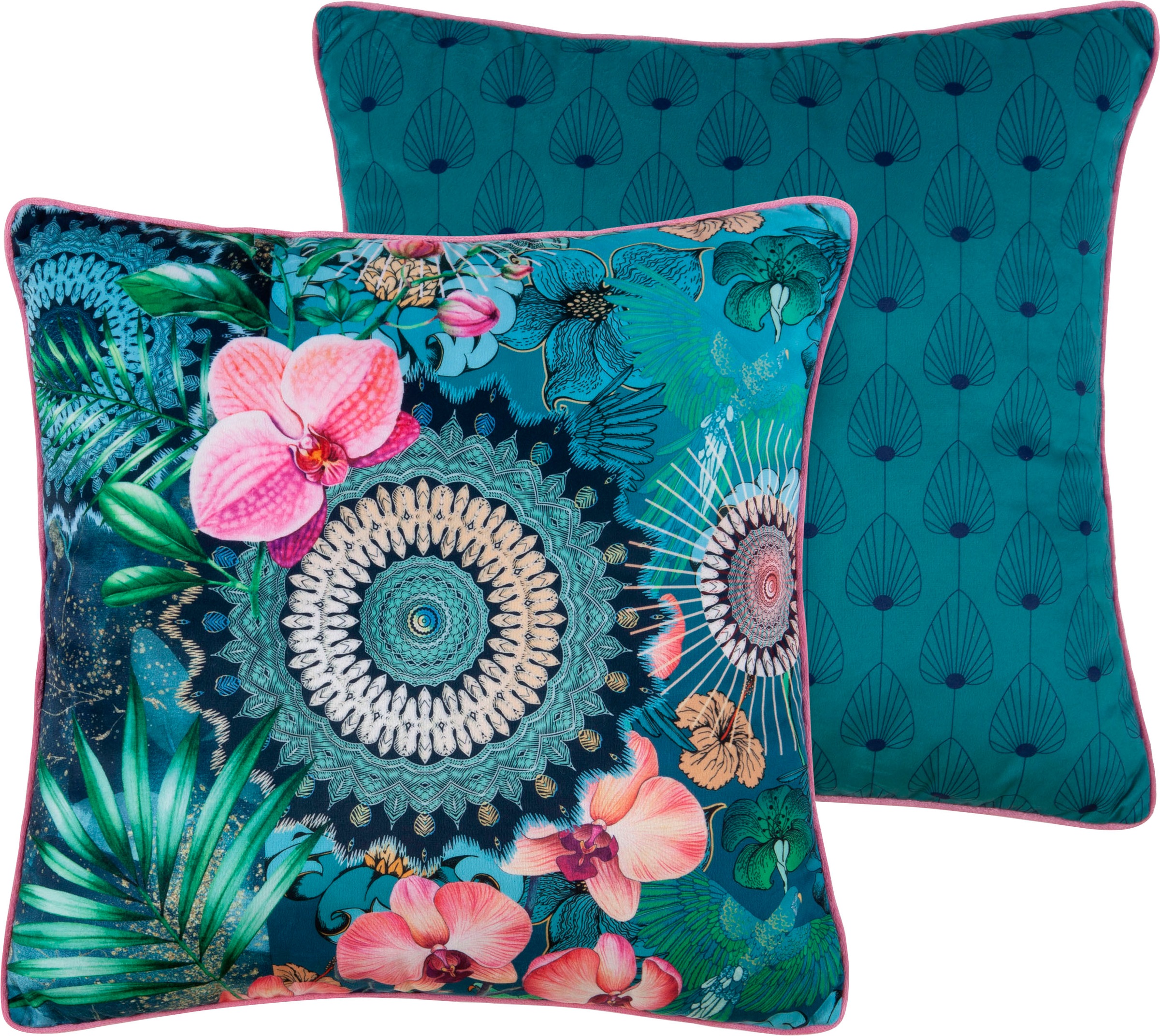 Image of hip Dekokissen »Valdez«, (1 St., 1 48x48 cm Dekokissen - Mit biese), Mandala bei Ackermann Versand Schweiz