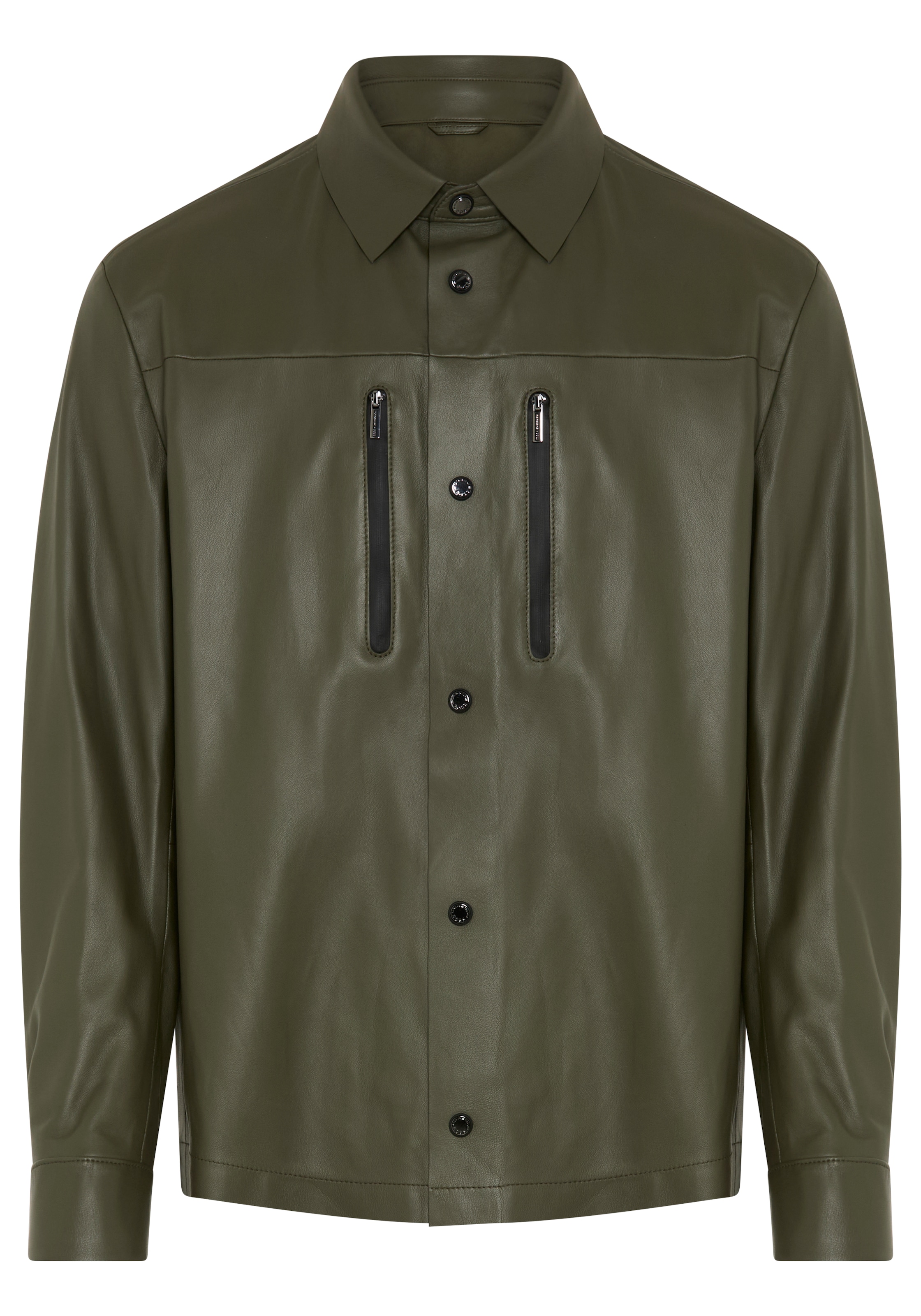 BOSS GREEN Veste chemise »Porsche Spirit 70 Capsule Collection« aus Nappaleder, Premium Herrenmode Limited