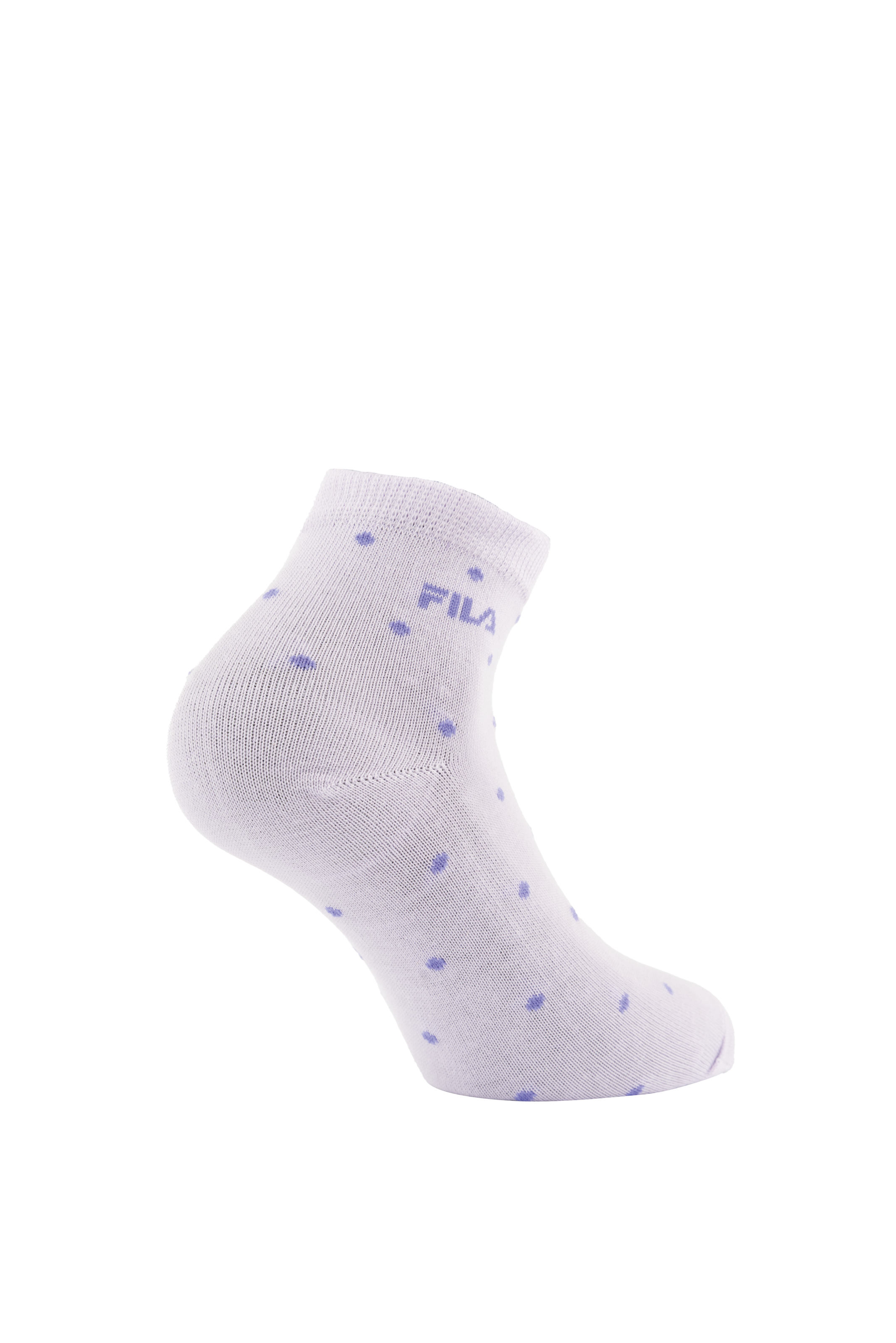 Fila Chaussettes courtes 3 paires,  avec bord-côte étroit, à pois, mélange coton