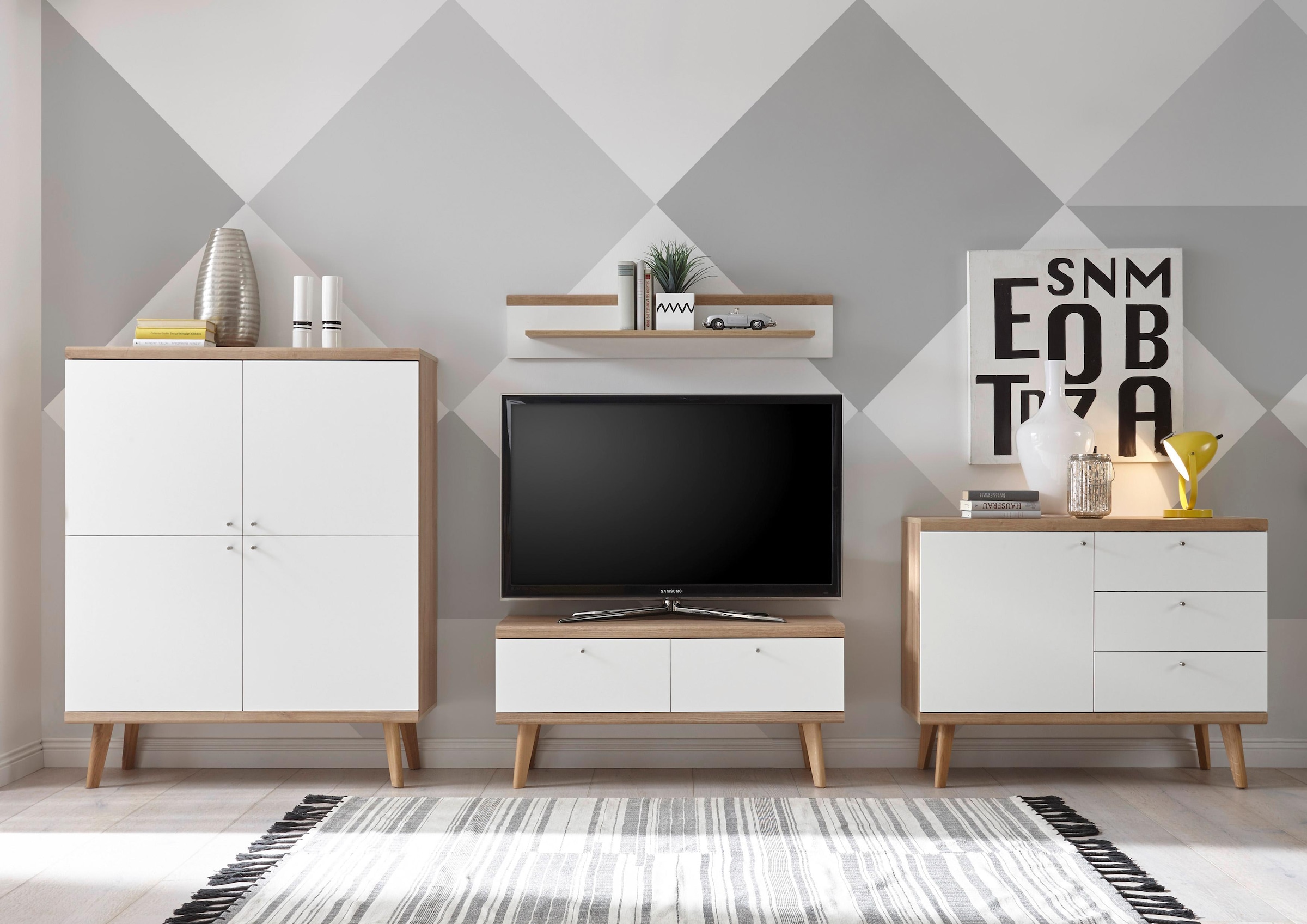 ♕ andas Lowboard »Merle«, cm, versandkostenfrei Scandi Breite der auf Collection Home freundin aus Design, 107