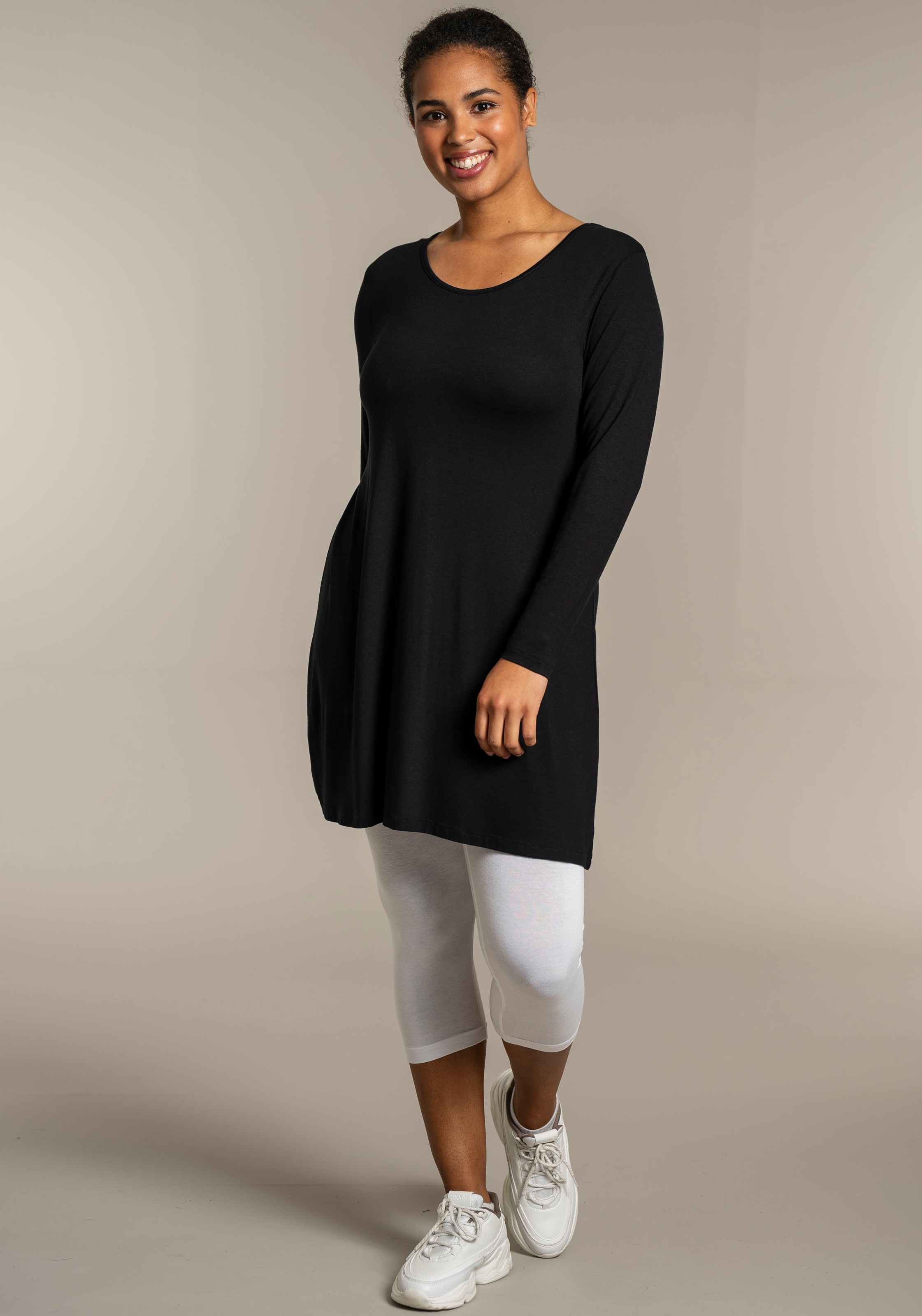 SANDGAARD Longshirt, in Unifarbe