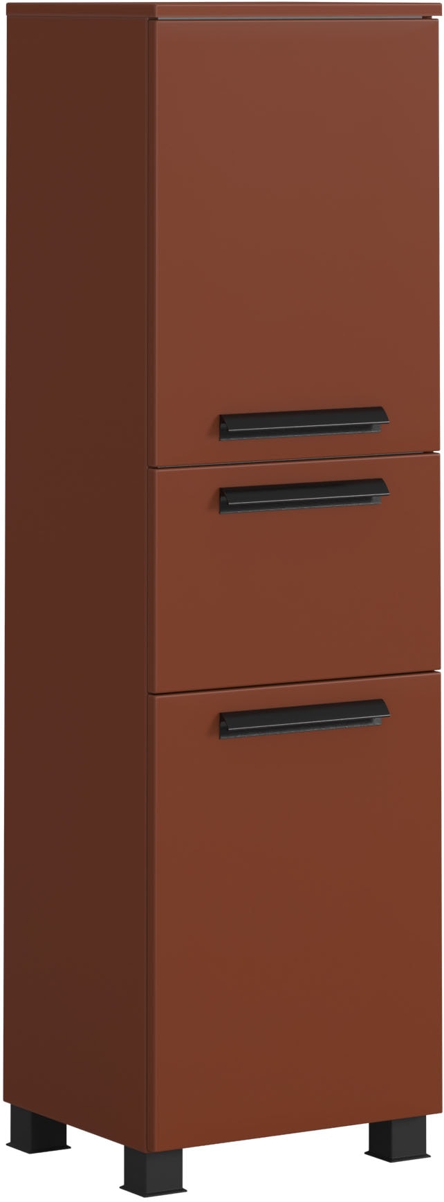 Image of welltime Midischrank "SALVADA, Midischrank 40 cm, gedämpfte Scharniere, Softclose" Rot, Front und Korpus aus hochwertigen MDF, Anti-Finger-Print