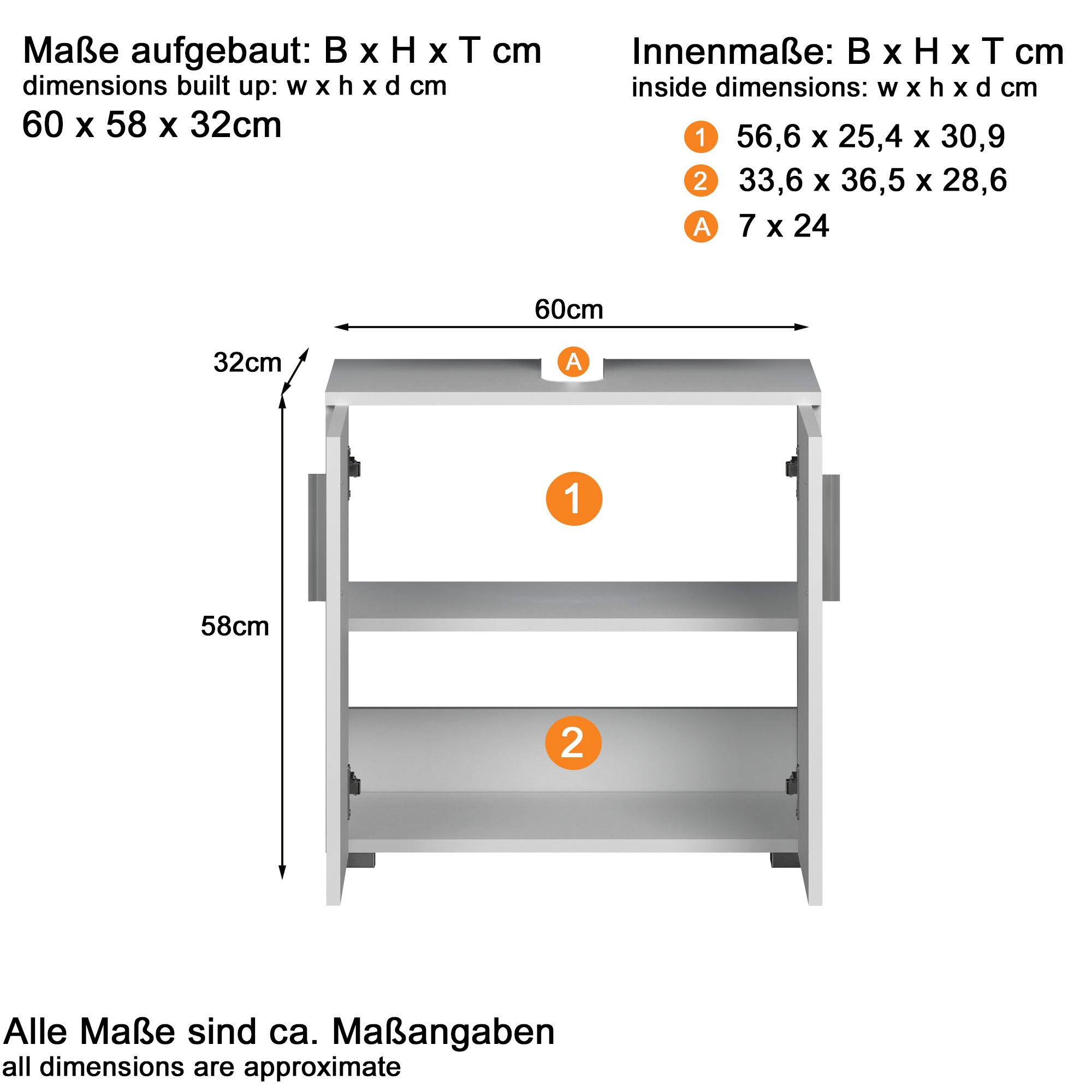welltime Ensemble de salle de bains »Prag« Set, 4 cuis tlg.