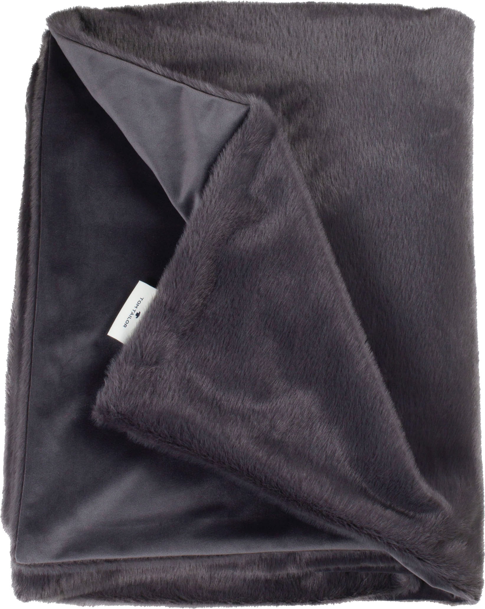 Image of TOM TAILOR Wohndecke »Natural Fur«, mit weicher Rückseite aus Micro-Velvet, Kuscheldecke bei Ackermann Versand Schweiz