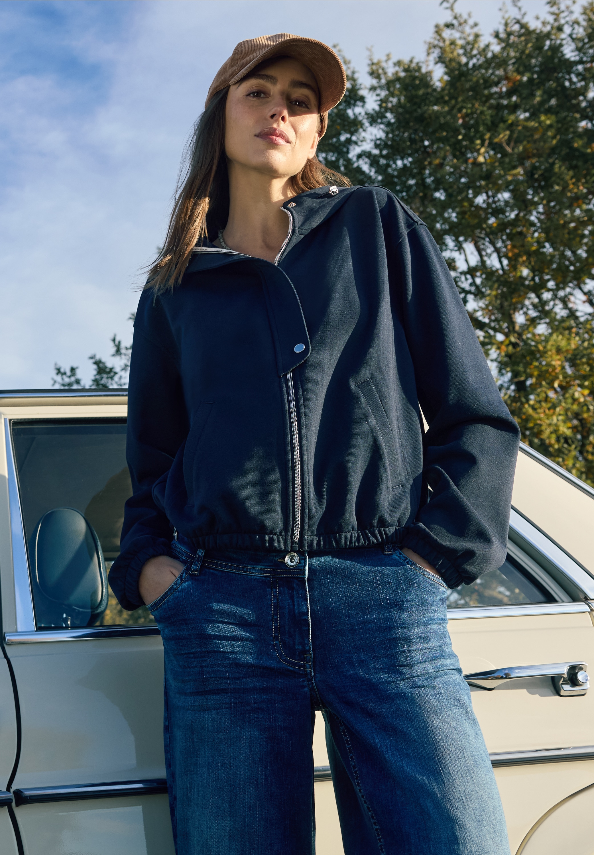 Cecil Blouson mit Kapuze mit verstellbarer Kapuze