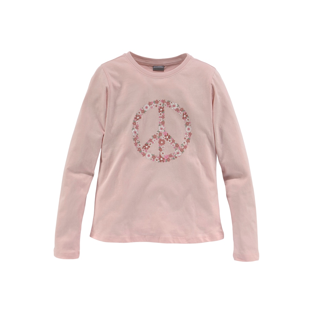 KIDSWORLD Langarmshirt »Peace«