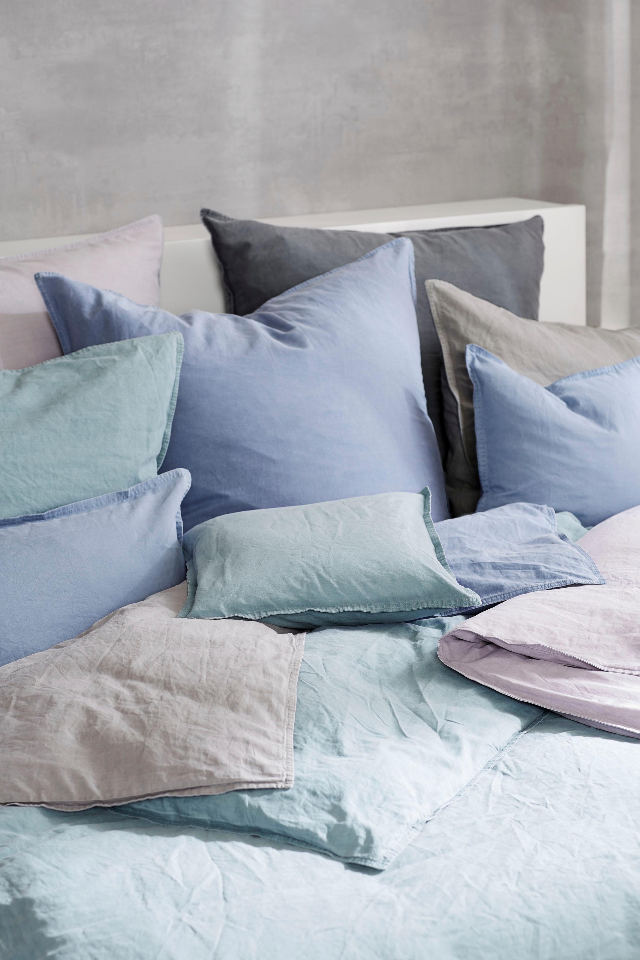 Primera Linge de lit »Stone-Washed in Gr. 135x200, 155x220 oder 200x200 cm« 2 cuis tlg. 100% Baumwolle, Bettwäsche in feinem Knitterlook, weicher Griff